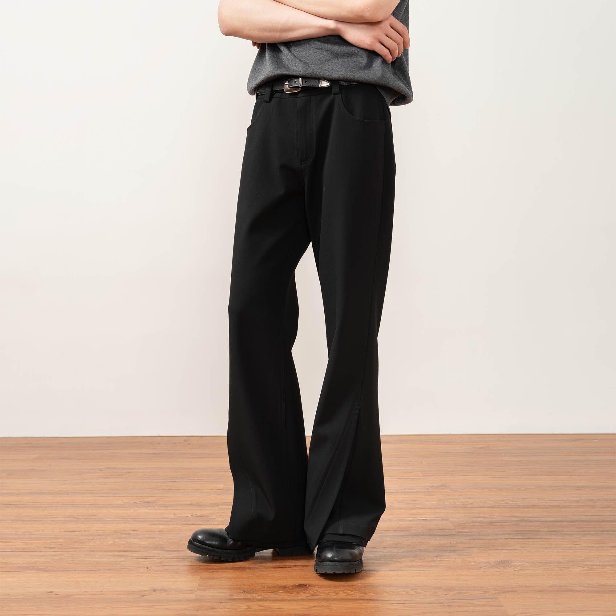 MOITIEDEPETALE Essential Layered Flared Trousers