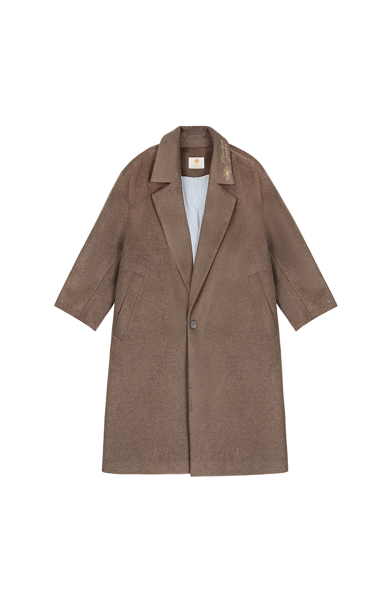 MIICHOUS Floral Embroidered Detachable Liner Overcoat