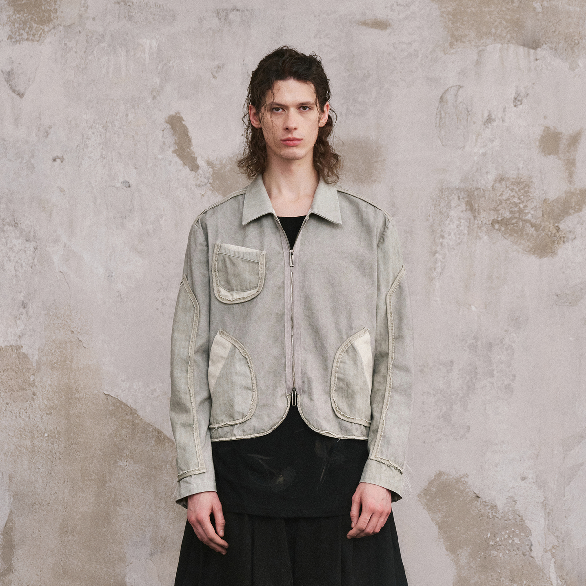 ILNya Nieternite Nifutur Paneled Lapel Double-Pocket Jacket