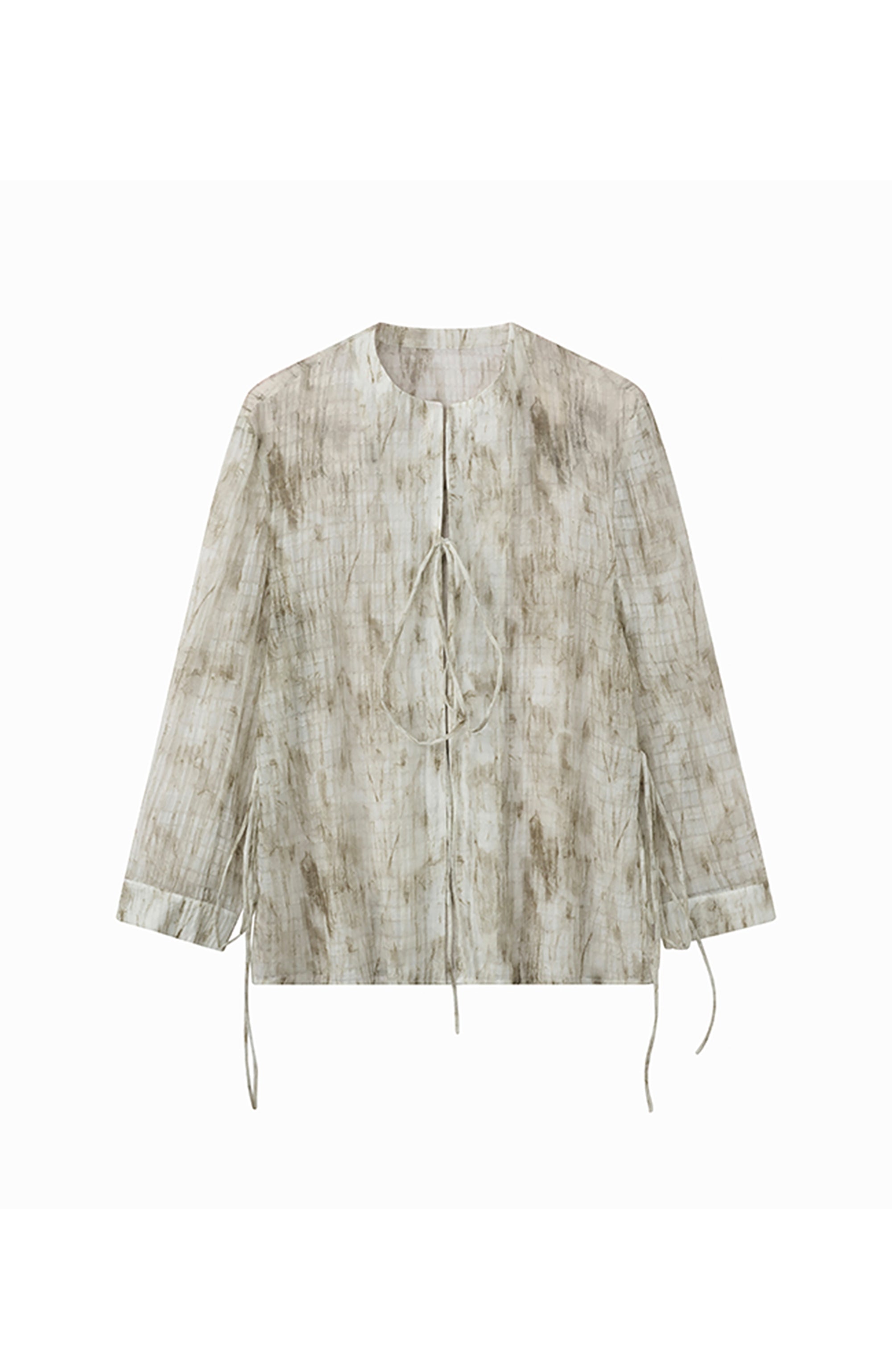 JIECHI Mandarin Wrap Closure Overshirt, premium urban and streetwear designers apparel on PROJECTISR.com, JIECHI