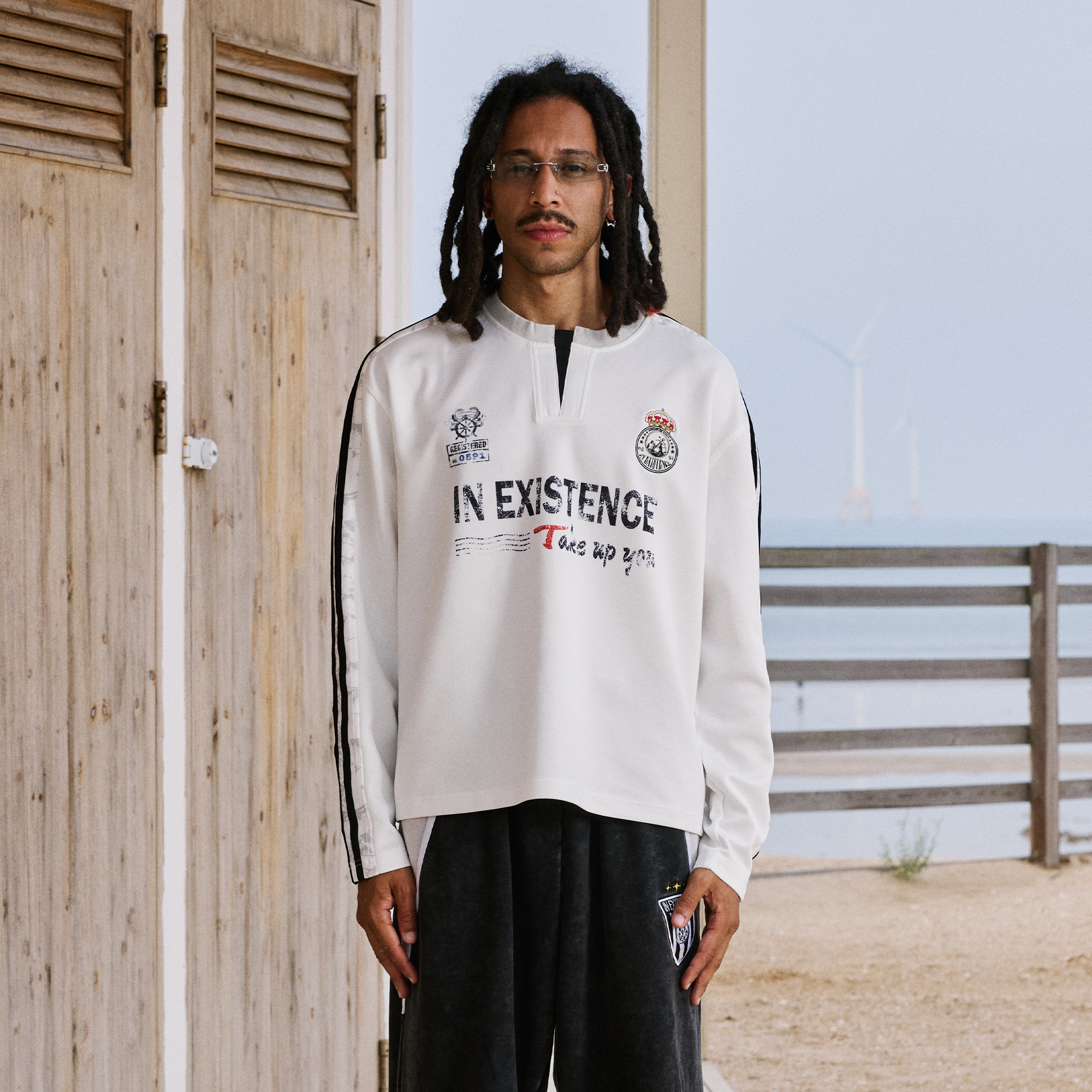 IN EXISTENCE Retro Crest Graphic Jersey