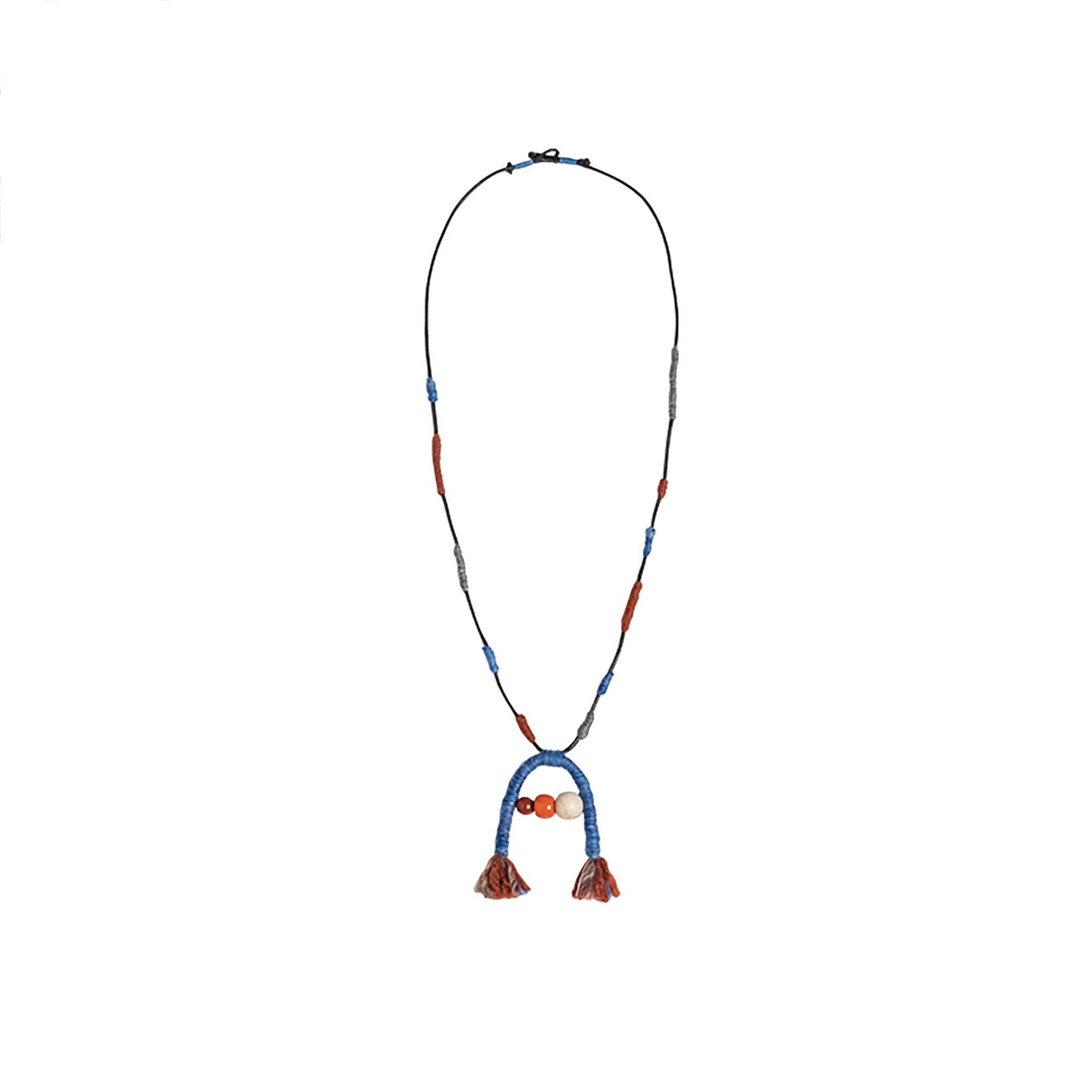 NERHI Tribal Wool Pendant Necklace