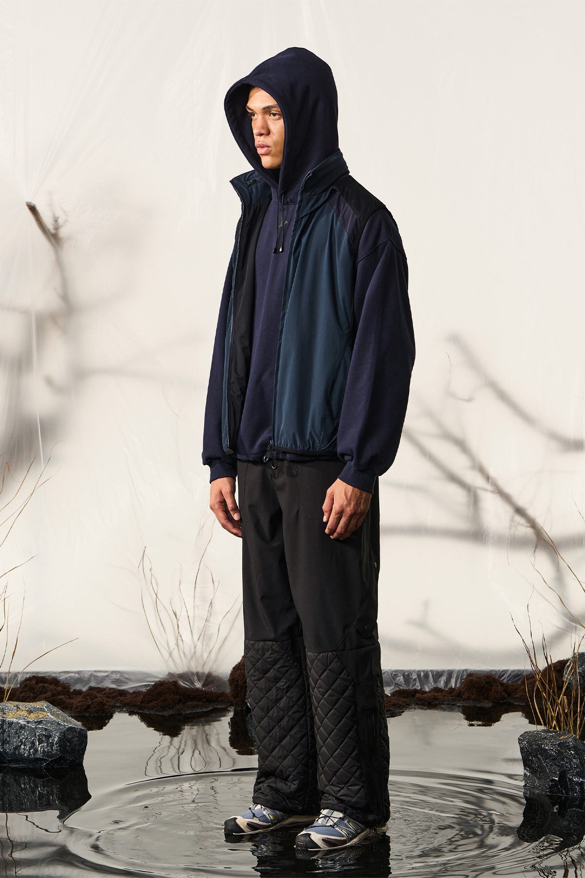 HALCYON Quilted Waterproof Windproof Snow Pants, premium urban and streetwear designers apparel on PROJECTISR.com, HALCYON