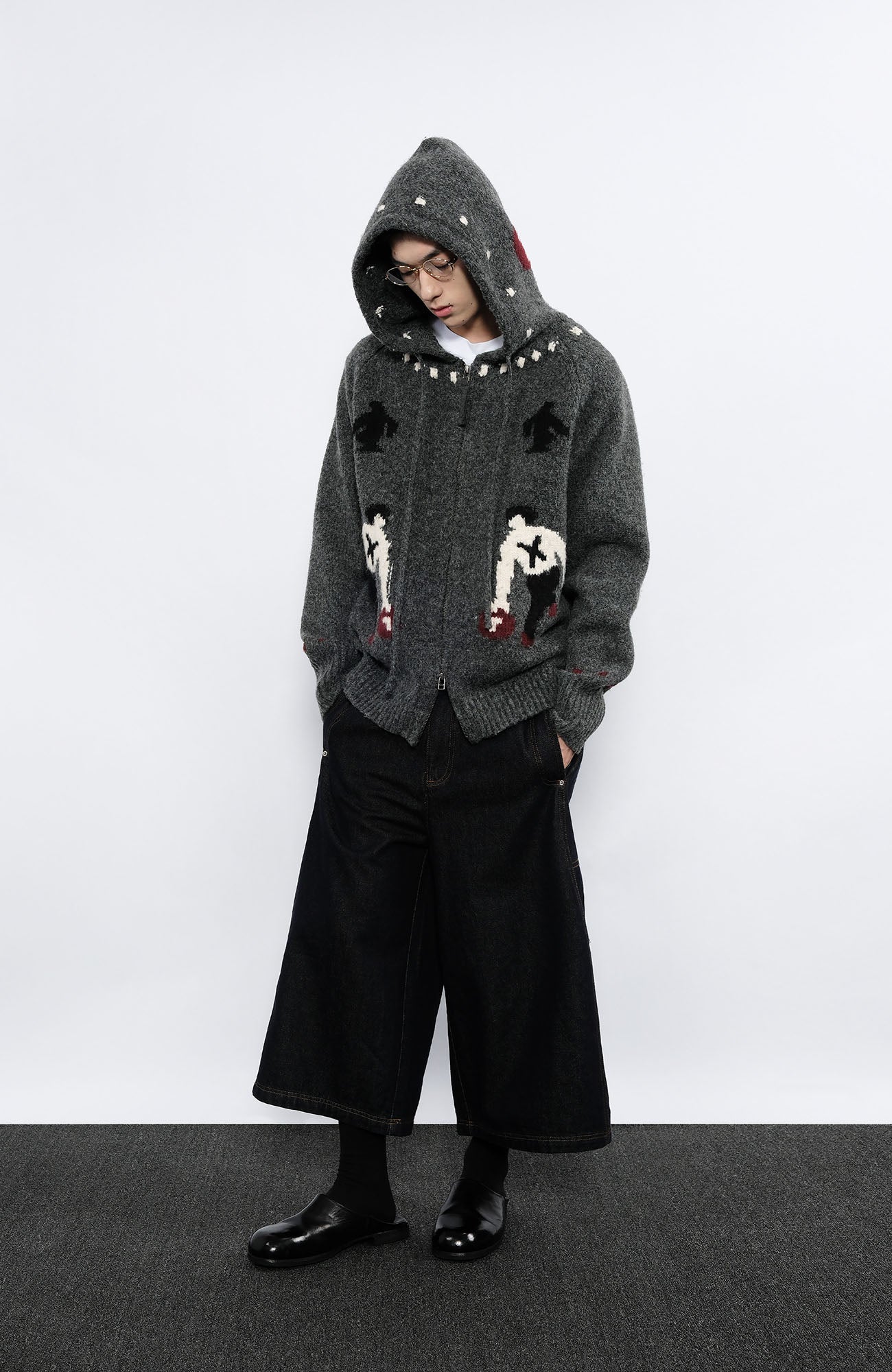 7440 37 1 Fair Isle Wool-Blend Hooded Cardigan, premium urban and streetwear designers apparel on PROJECTISR.com, 7440 37 1