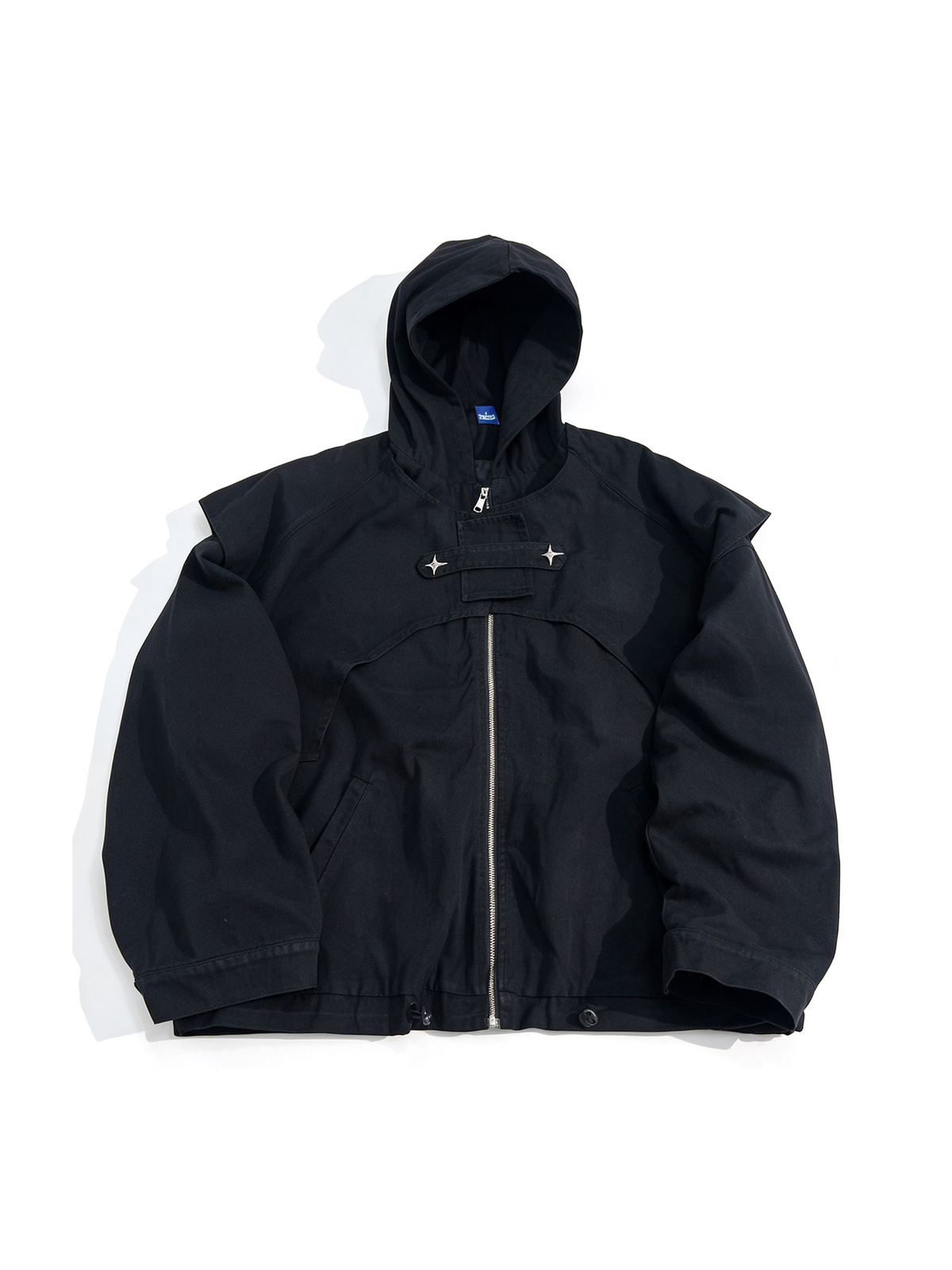 UUCSCC Retro Hip-Hop Oversized Hooded Jacket, premium urban and streetwear designers apparel on PROJECTISR.com, UUCSCC