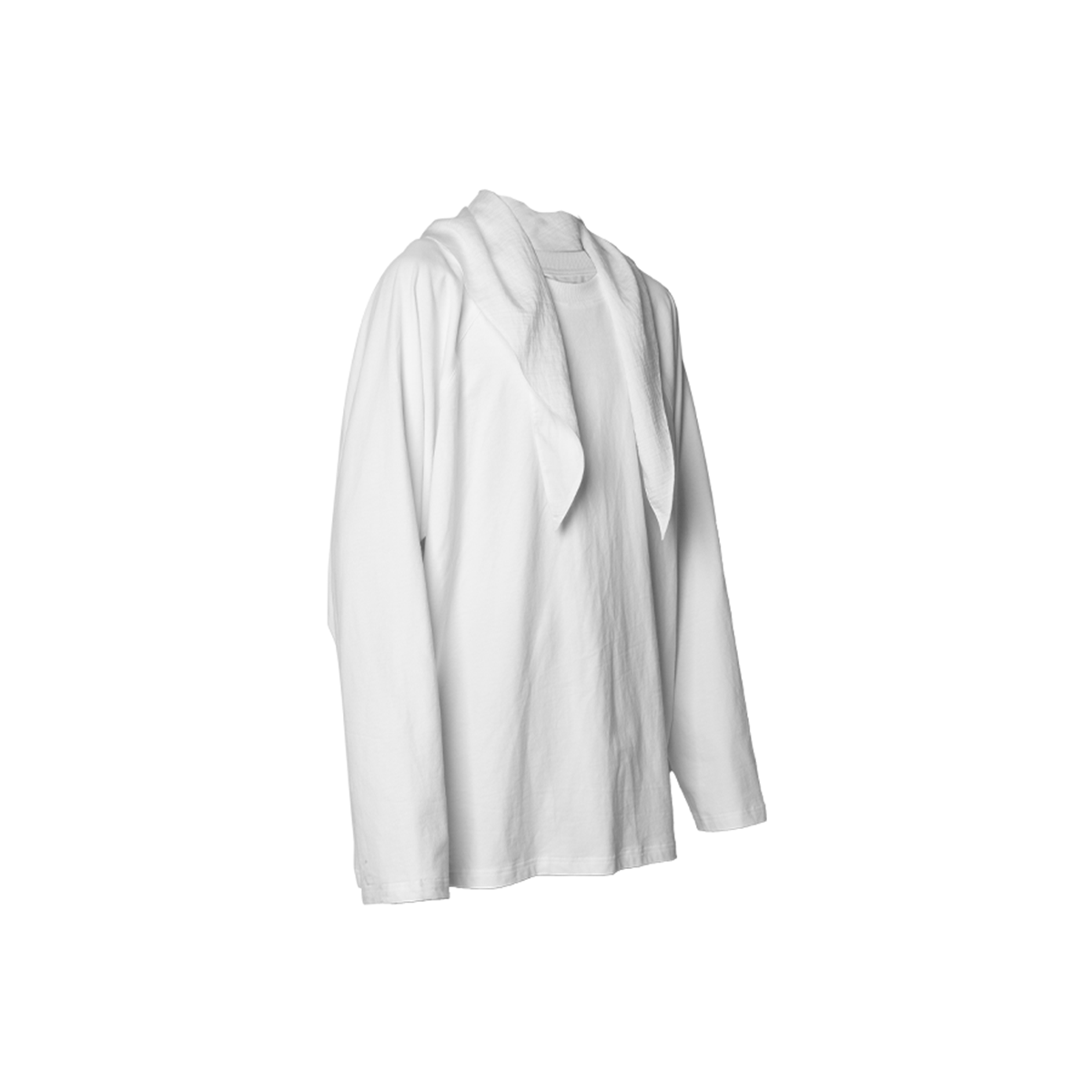 RELABEL Deconstructed Scarf Long-Sleeve Tee