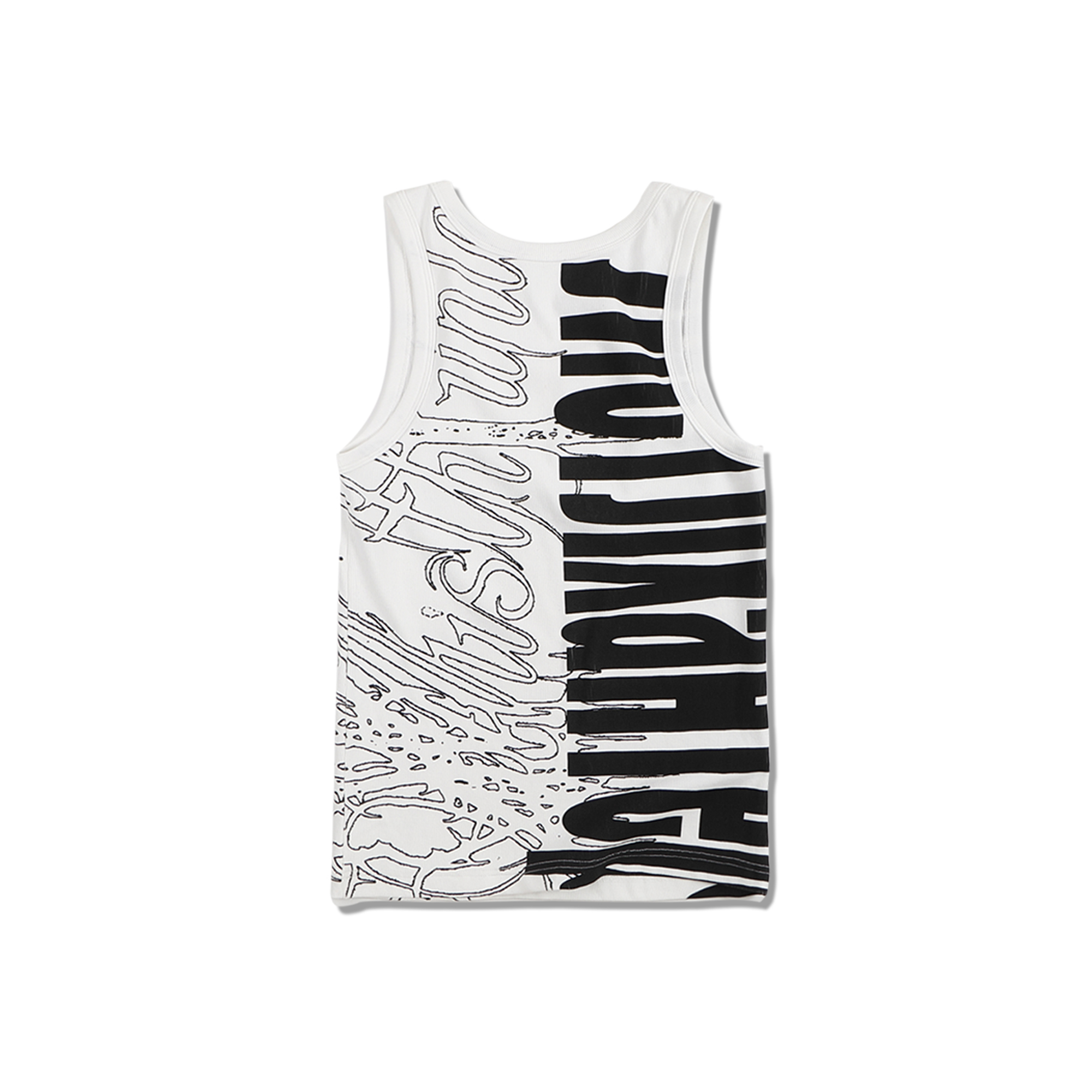 WHISTLEHUNTER Graffiti Ribbed Tank Top, premium urban and streetwear designers apparel on PROJECTISR.com, WHISTLEHUNTER