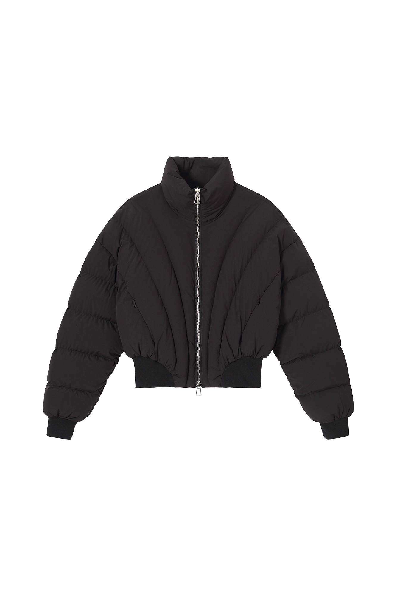 CLP V-Stitch Cropped Bubble Puffer Jacket