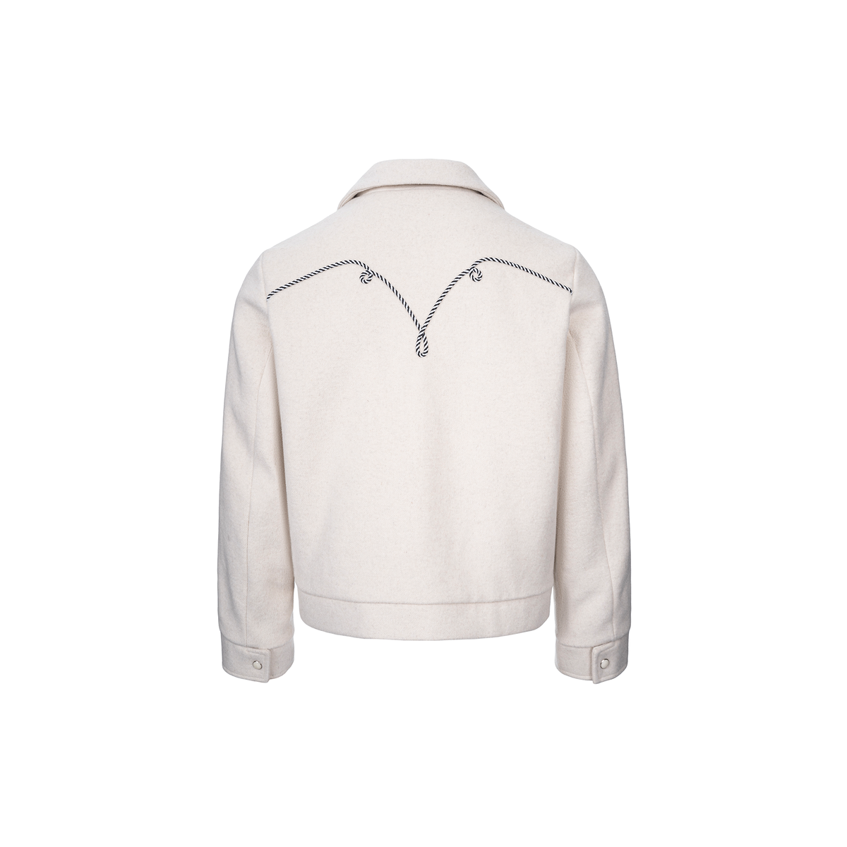 CATSSTAC Rope-Embroidered Wool-Blend Oversized Jacket