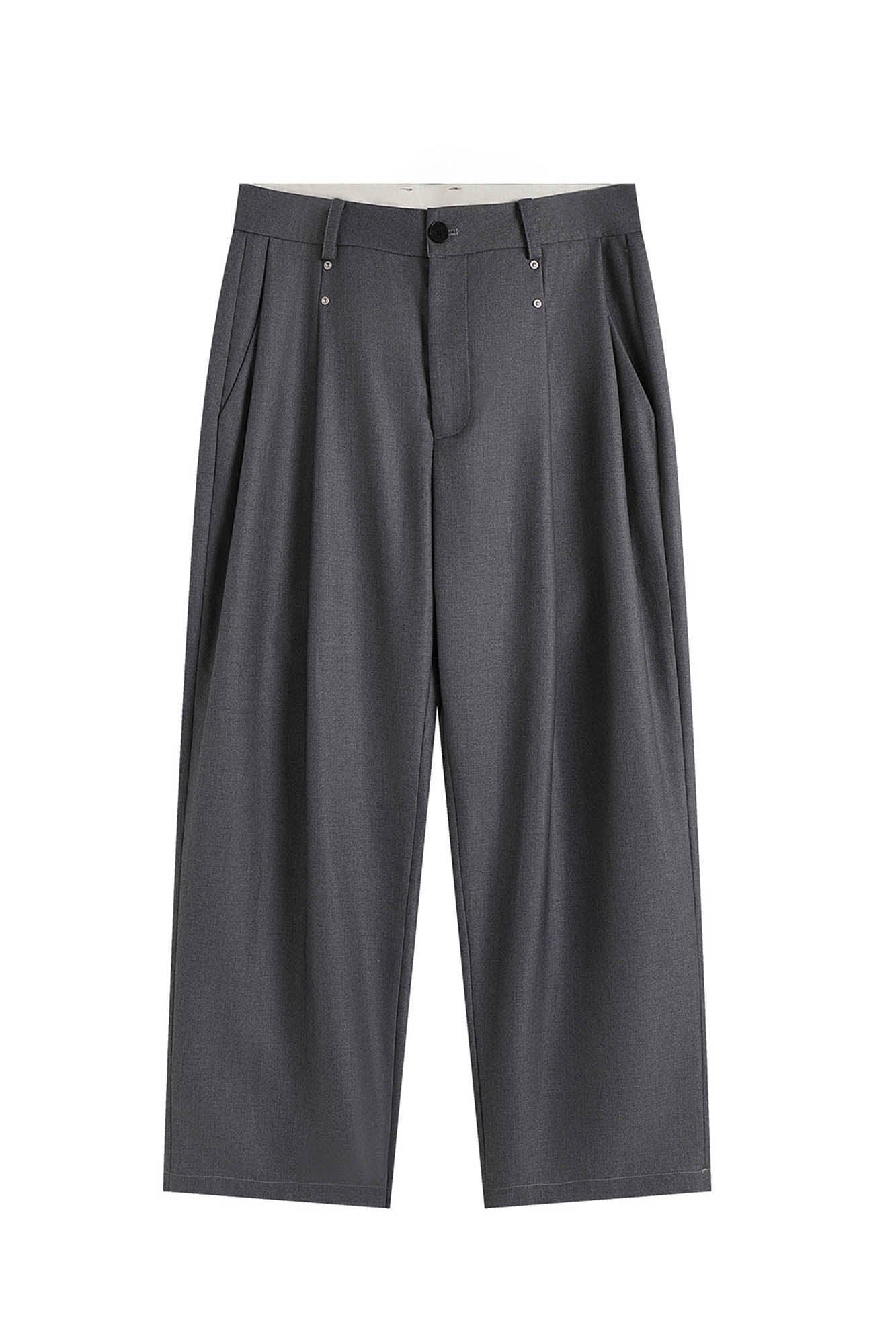 FACEONLAB Essential Wool-Blended Pleated Trousers, premium urban and streetwear designers apparel on PROJECTISR.com, FACEONLAB