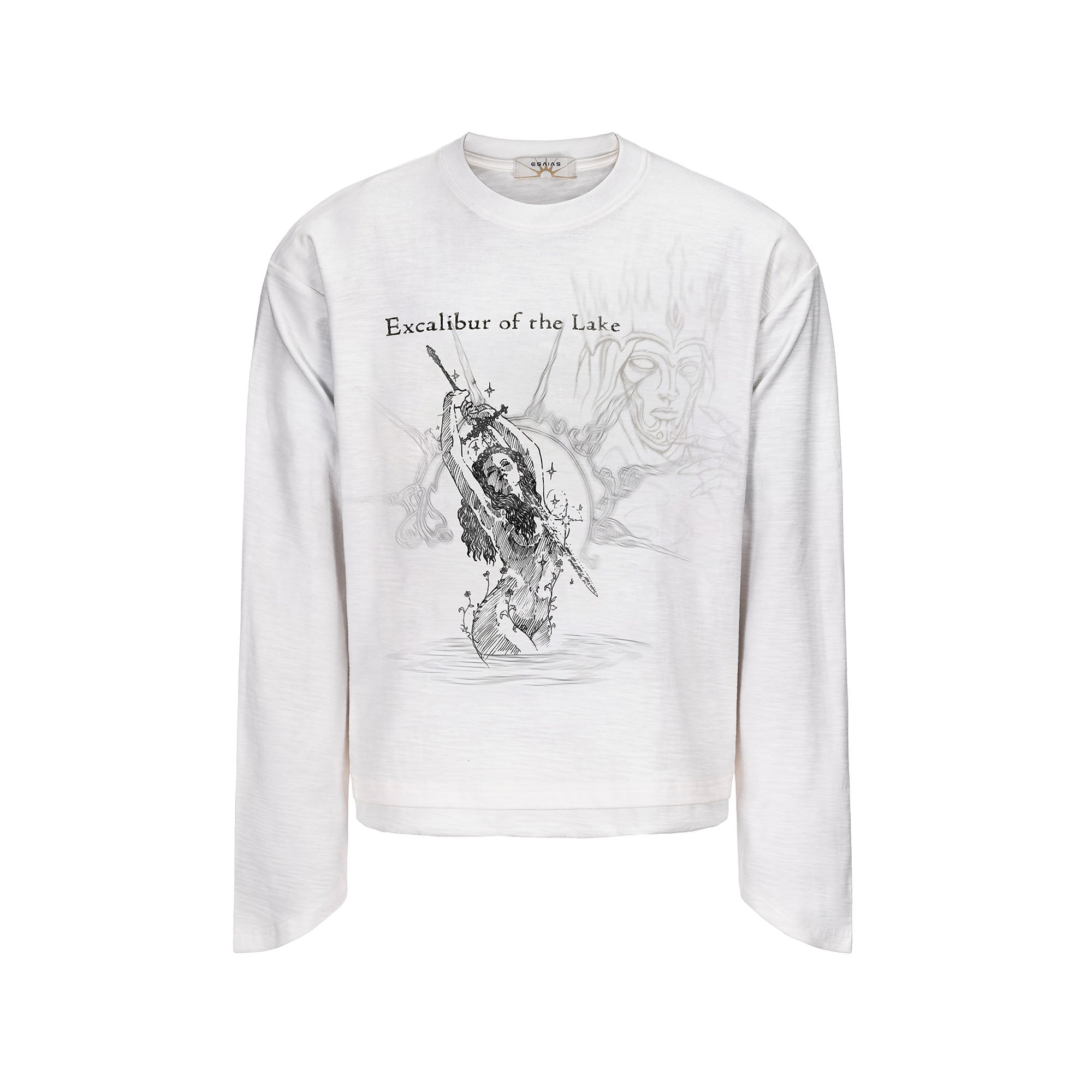 ESAIAS Excalibur Graphic Tapered Cuff Long-Sleeve Tee, premium urban and streetwear designers apparel on PROJECTISR.com, ESAIAS
