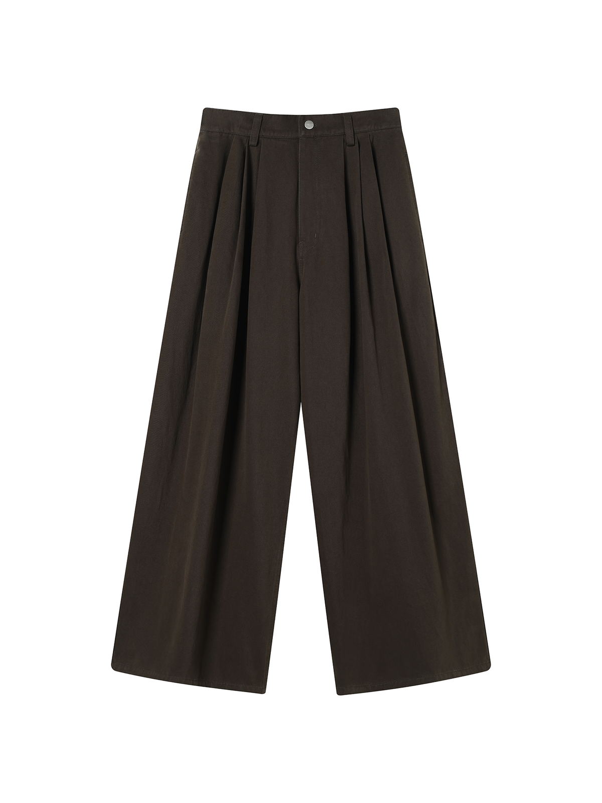 TGNS Retro Classic Pleated Wide-Leg Trousers