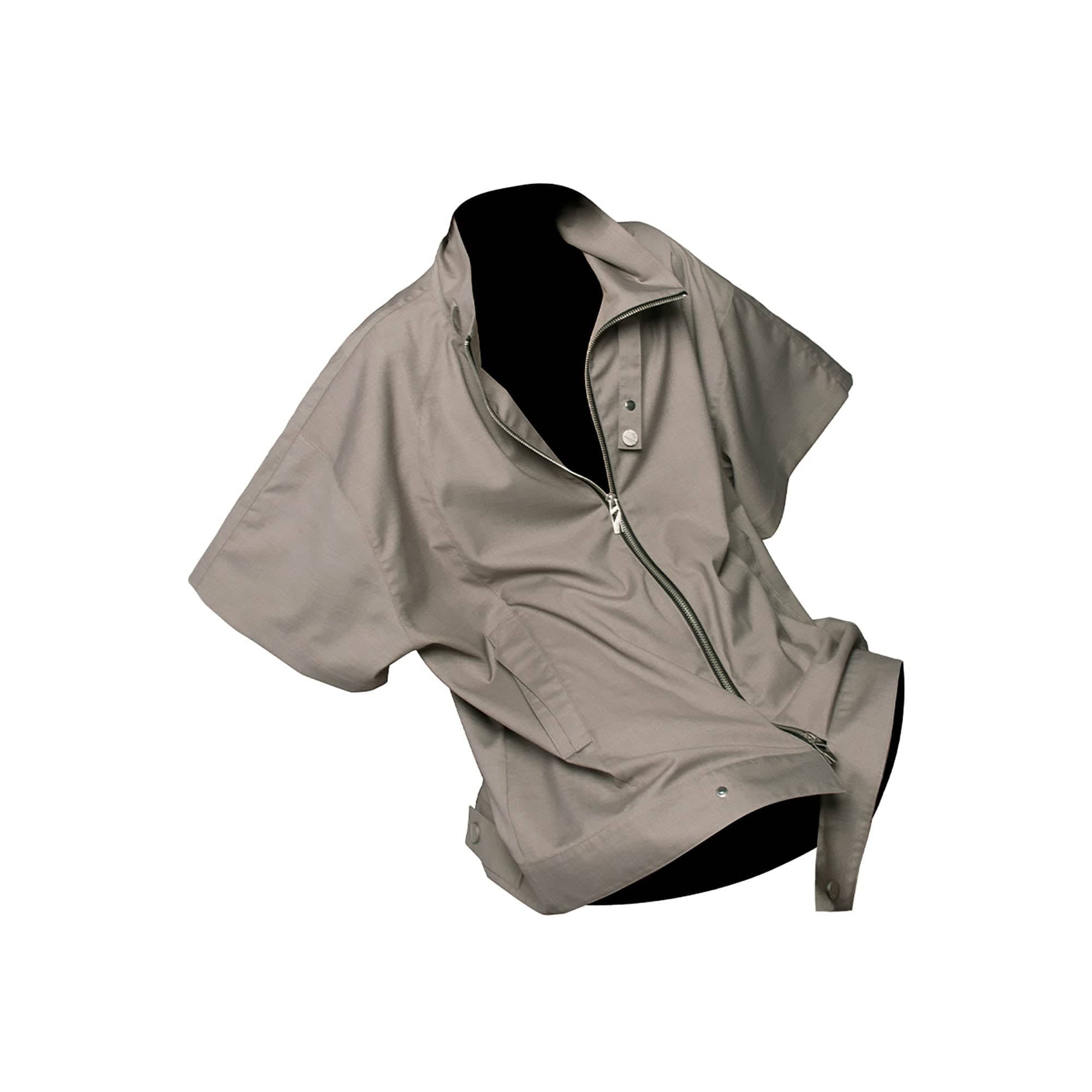 RELABEL Utility Stand Collar Half-Sleeve Jacket, premium urban and streetwear designers apparel on PROJECTISR.com, RELABEL