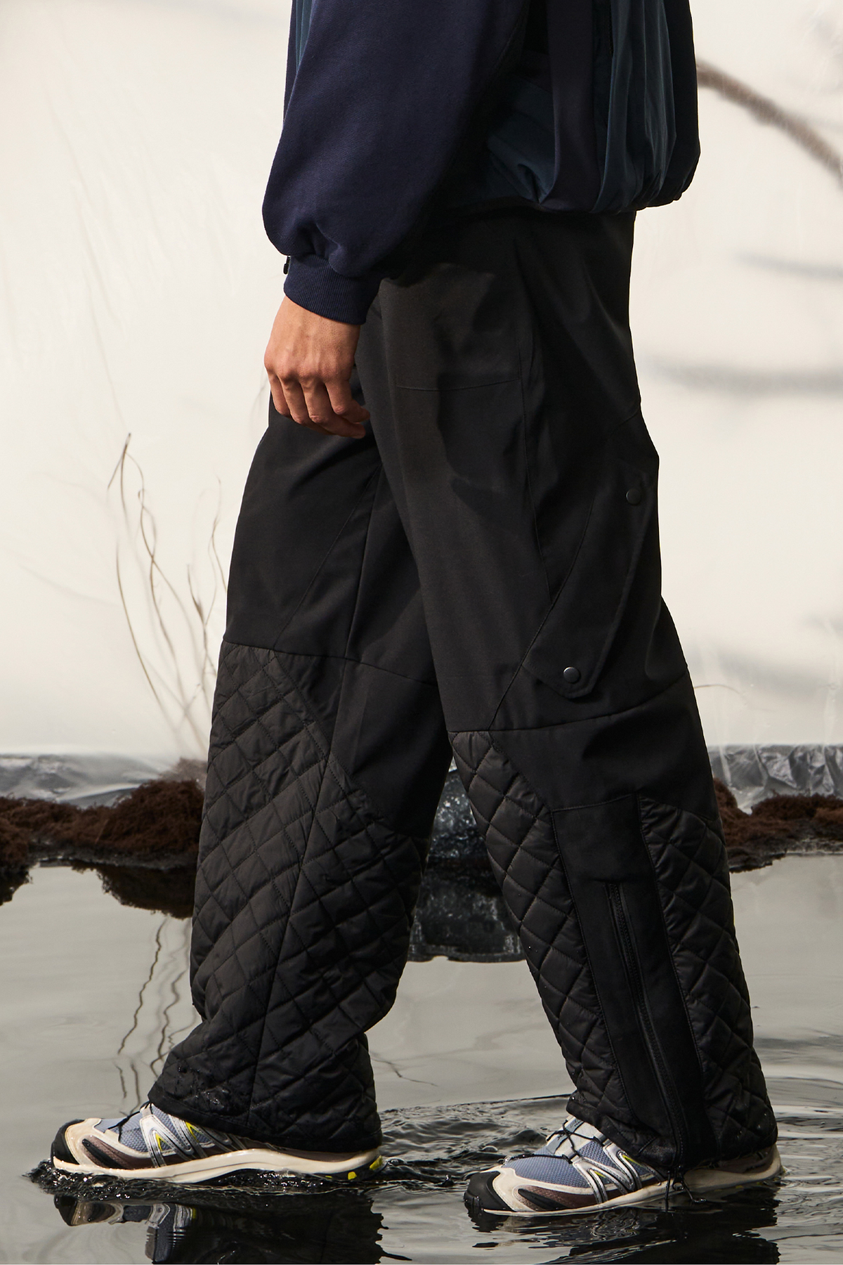 HALCYON Quilted Waterproof Windproof Snow Pants, premium urban and streetwear designers apparel on PROJECTISR.com, HALCYON