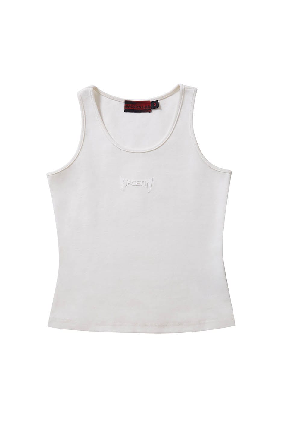 FACEONLAB Essential LOGO Ribbed Tank Top