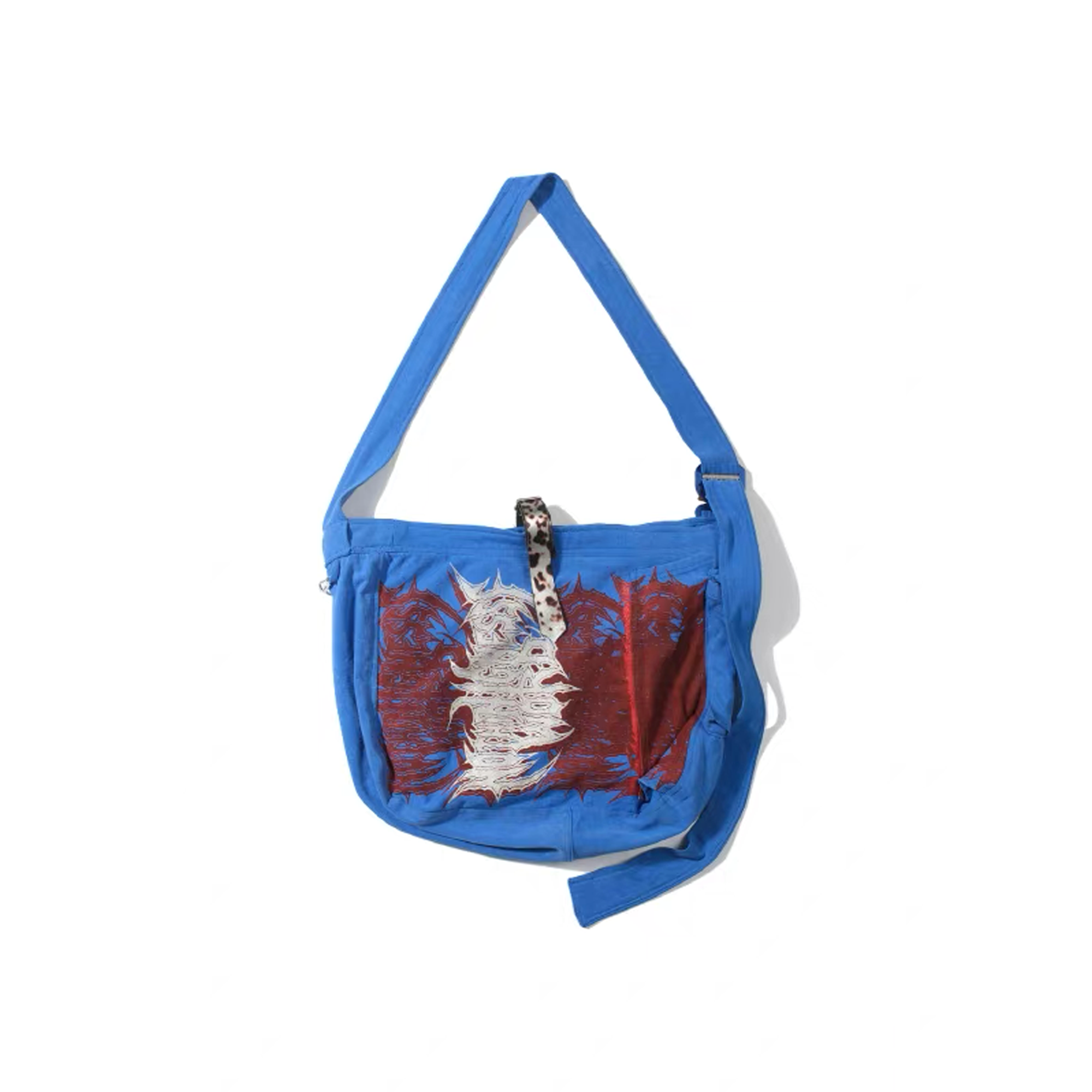 NOTHINGNESS WORLD Adjustable Skull Graphic Oversized Shoulder Bag, premium urban and streetwear designers apparel on PROJECTISR.com, NOTHINGNESS WORLD