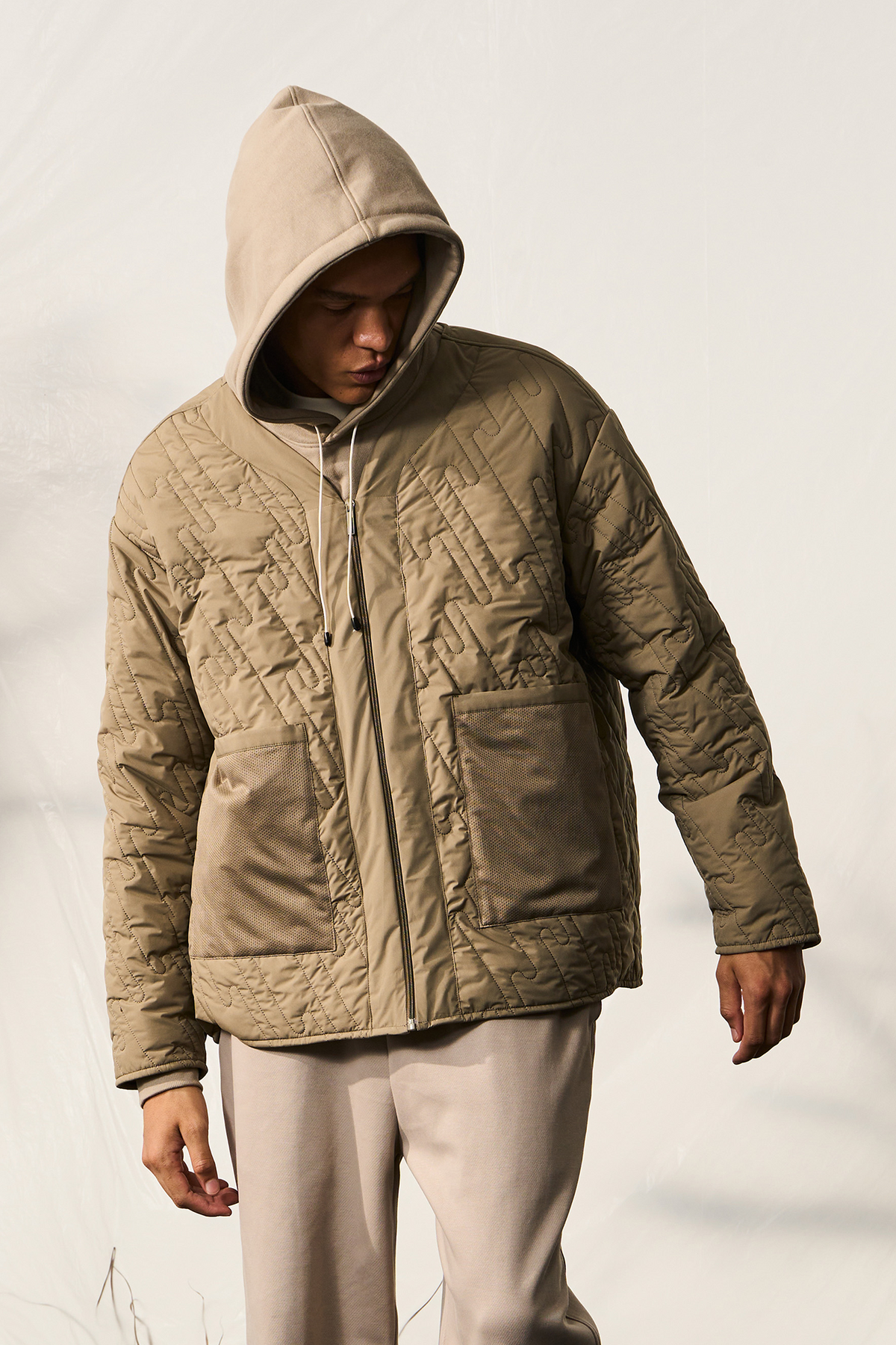 HALCYON Quilted Cotton-Padded Outdoor Jacket, premium urban and streetwear designers apparel on PROJECTISR.com, HALCYON
