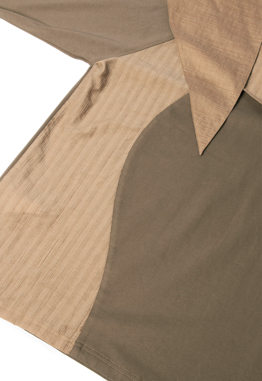 RELABEL Deconstructed Scarf Long-Sleeve Tee