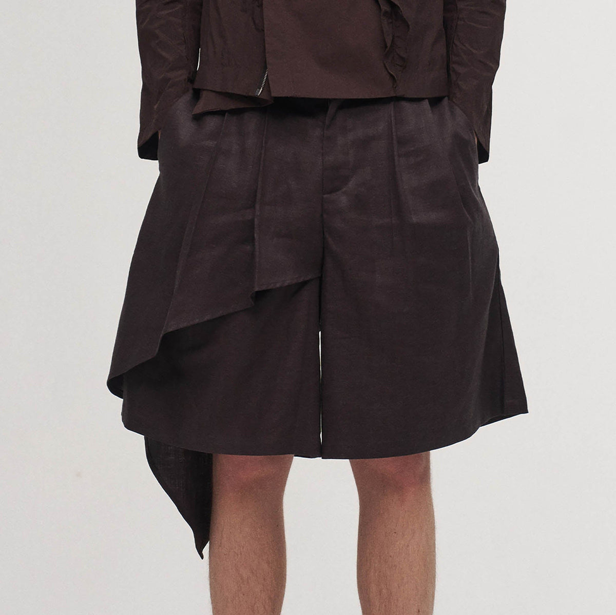 ILNya Nieternite Nifutur Layered Asymmetrical Skort Black main image 0