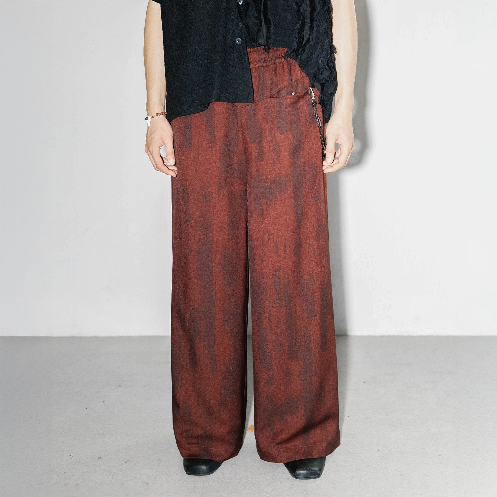 ALVNG AR ANTS Tie-Dye Reversible Wide-Leg Drawstring Pants, premium urban and streetwear designers apparel on PROJECTISR.com, ALVNG AR ANTS