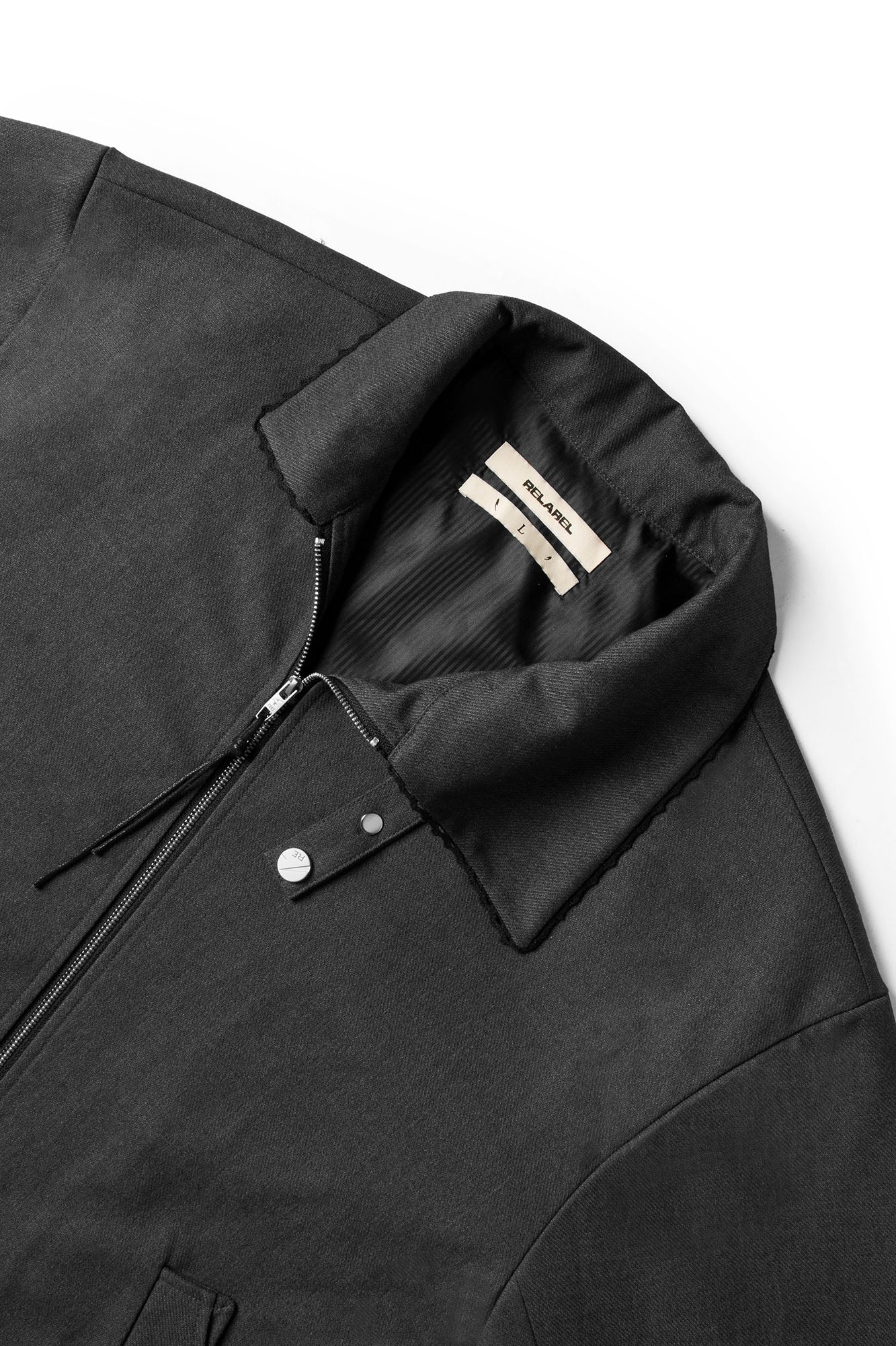 RELABEL Asymmetric Double Slider Zip Jacket