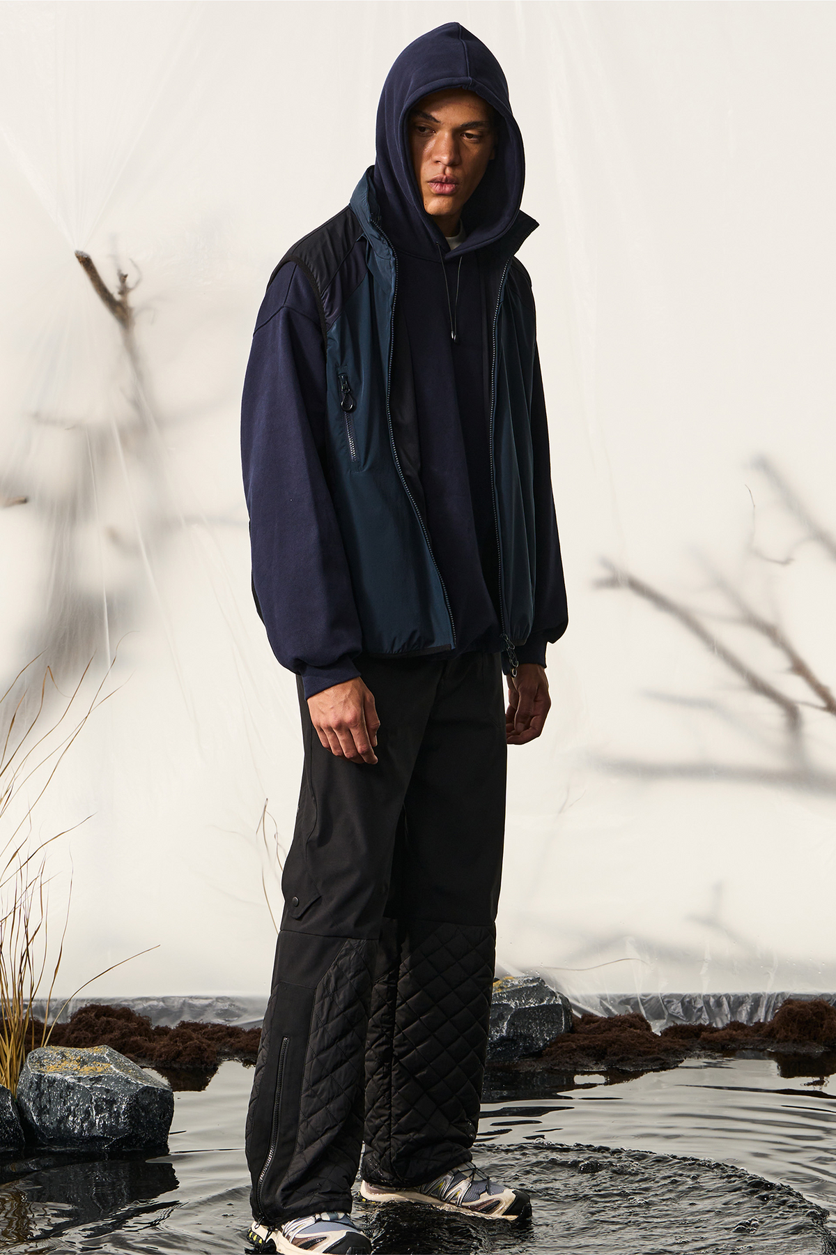 HALCYON Quilted Waterproof Windproof Snow Pants, premium urban and streetwear designers apparel on PROJECTISR.com, HALCYON