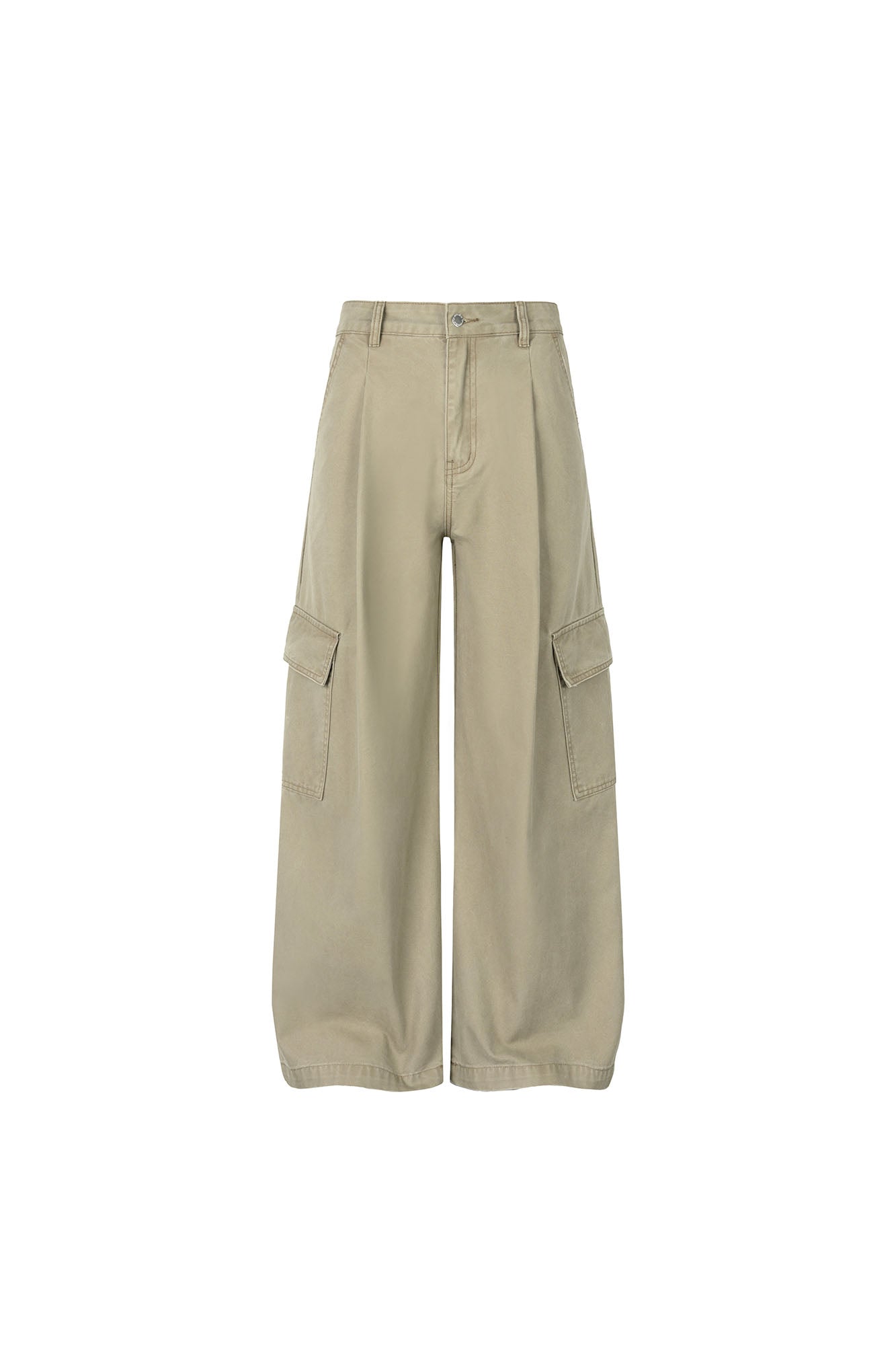OKAYTHXBYE Pleated Utility Baggy Cargo Pants, premium urban and streetwear designers apparel on PROJECTISR.com, OKAYTHXBYE