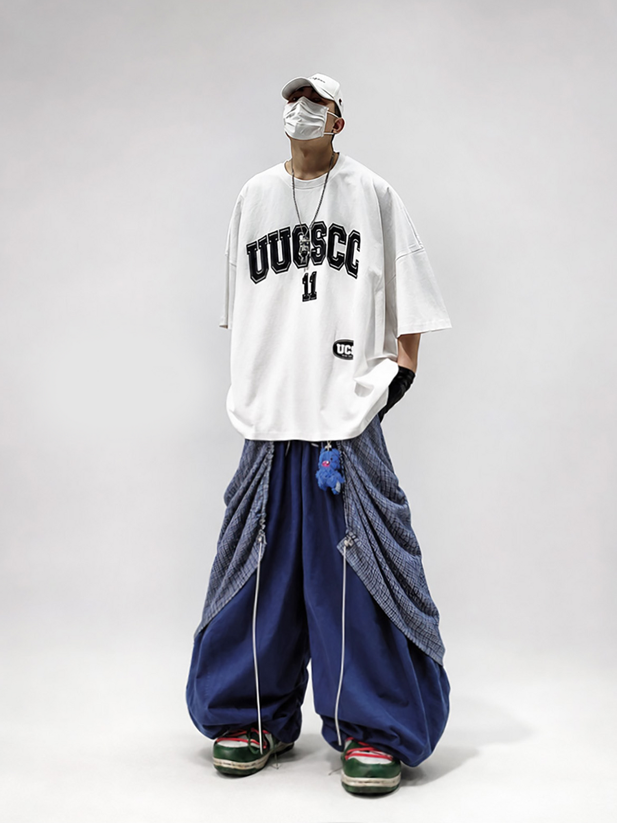 UUCSCC Detachable Flap Wide-Leg Cargo Pants