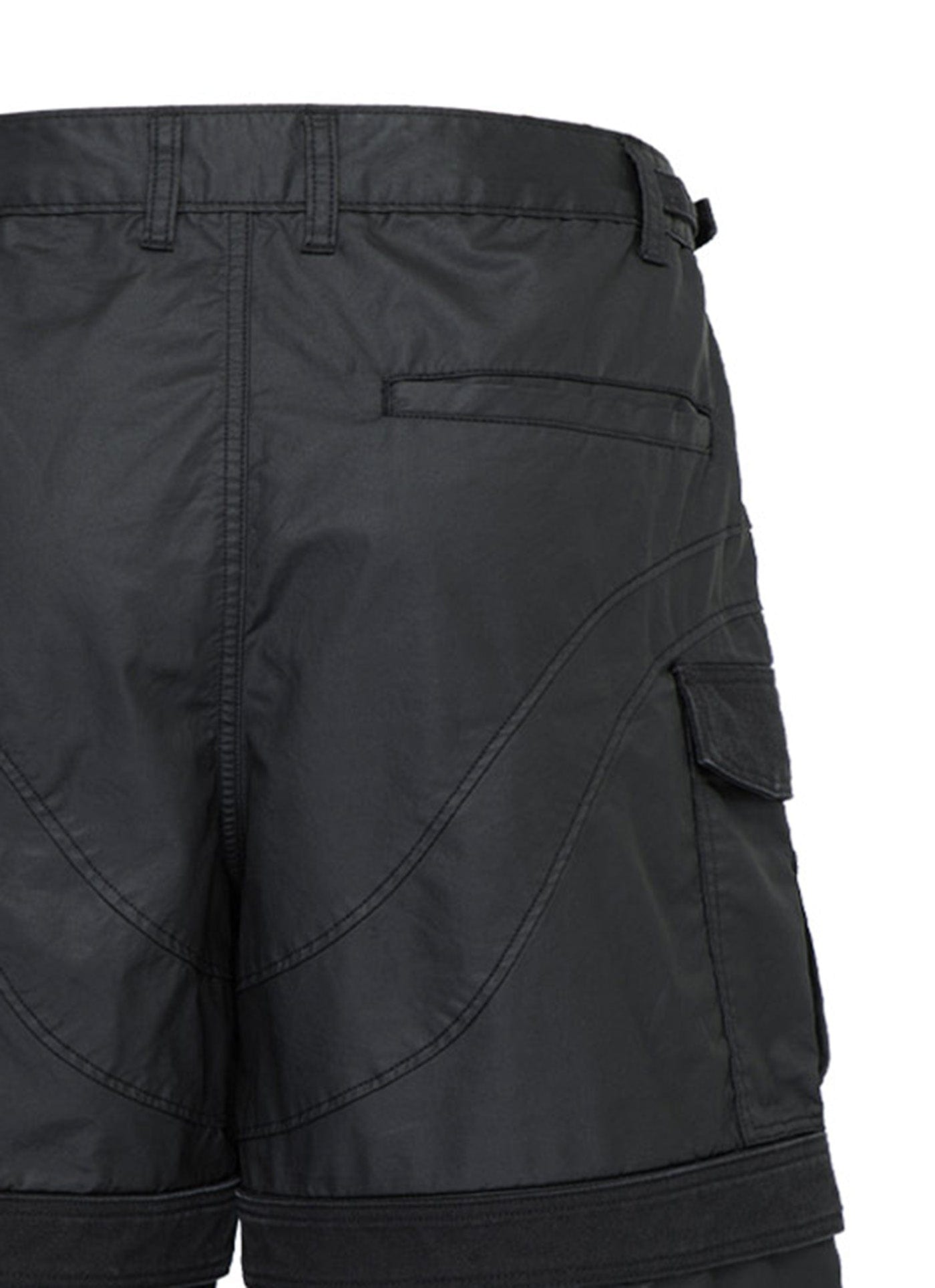 F2CE Spliced Big Pocket Waxed Shorts, premium urban and streetwear designers apparel on PROJECTISR.com, F2CE