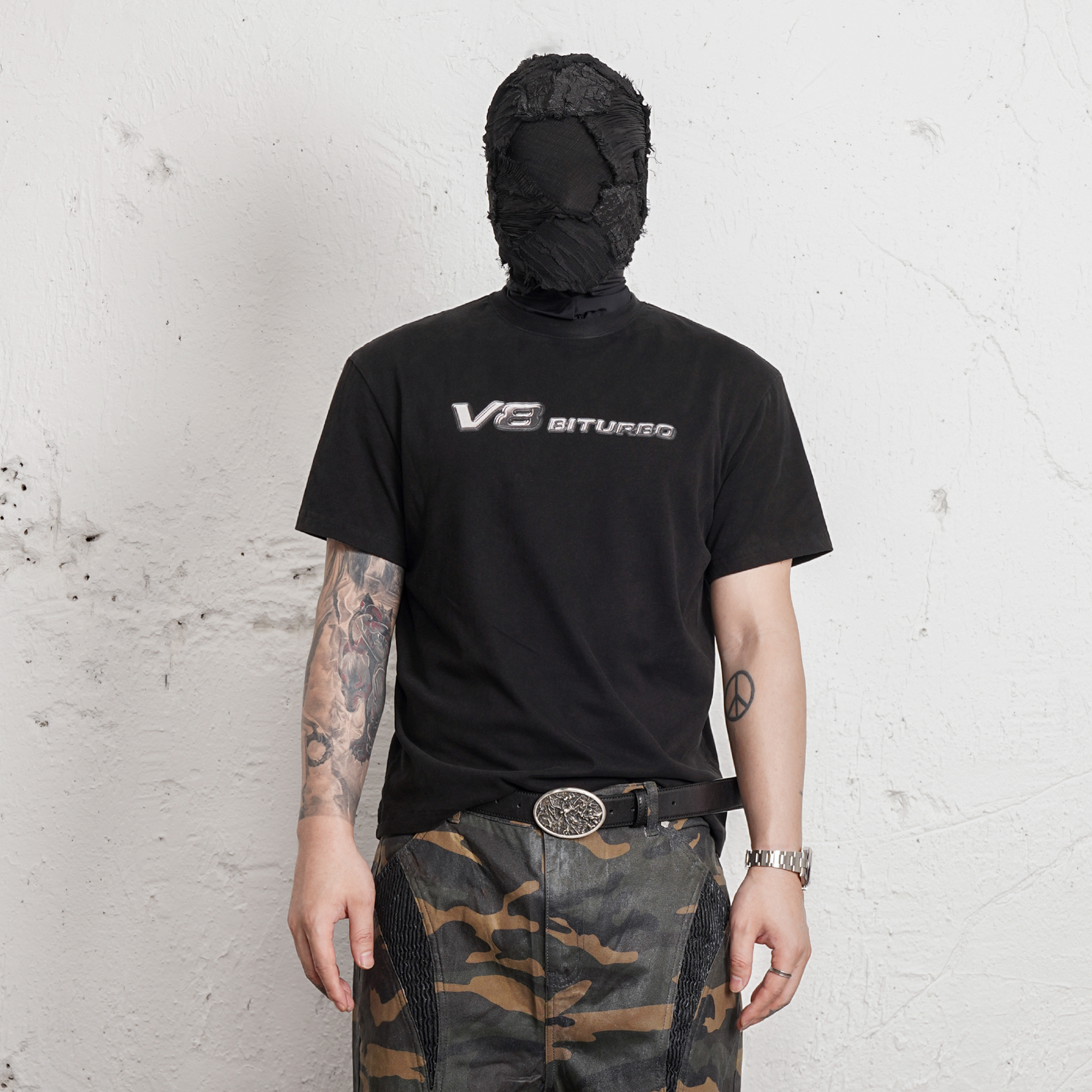 UNDERWATER Demon Eye Racing Graphic Washed T-Shirt, premium urban and streetwear designers apparel on PROJECTISR.com, UNDERWATER