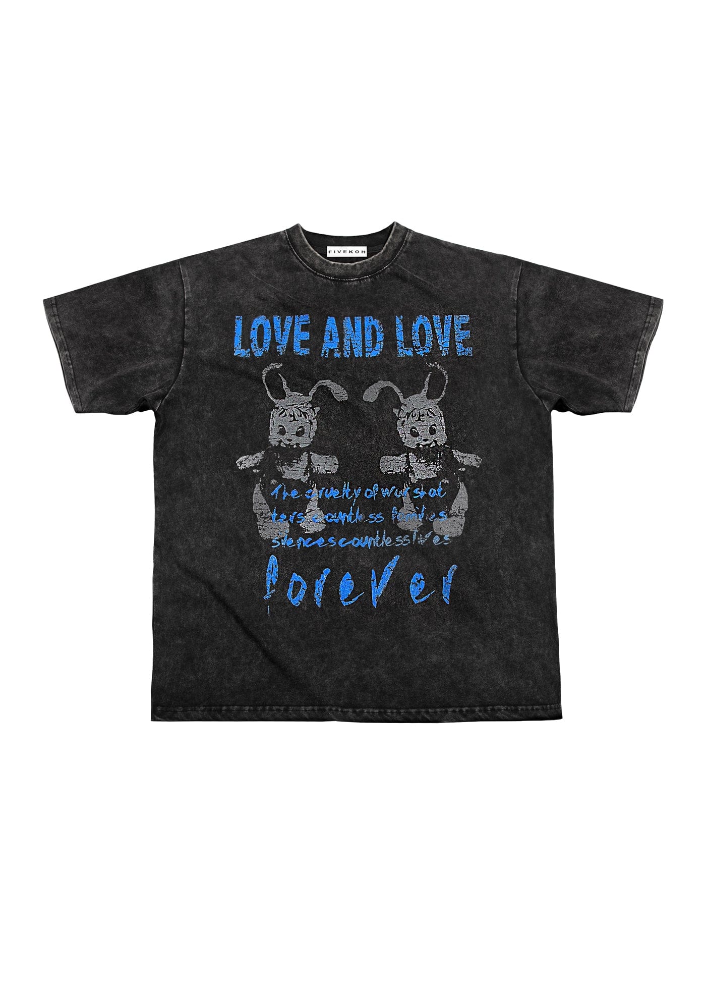 FIVEKOH Love And Love Washed T-Shirt