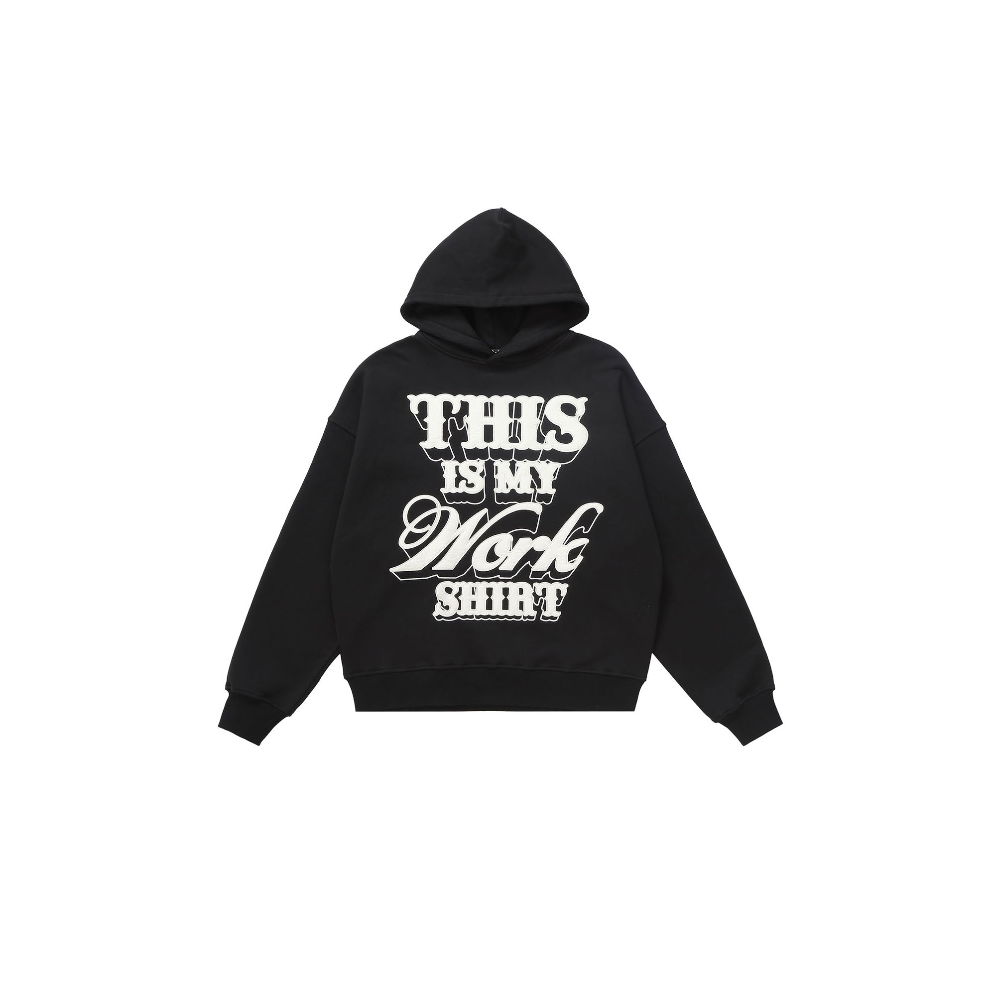 MAKEMORE Graphic Patch Oversized Hoodie, premium urban and streetwear designers apparel on PROJECTISR.com, MAKEMORE
