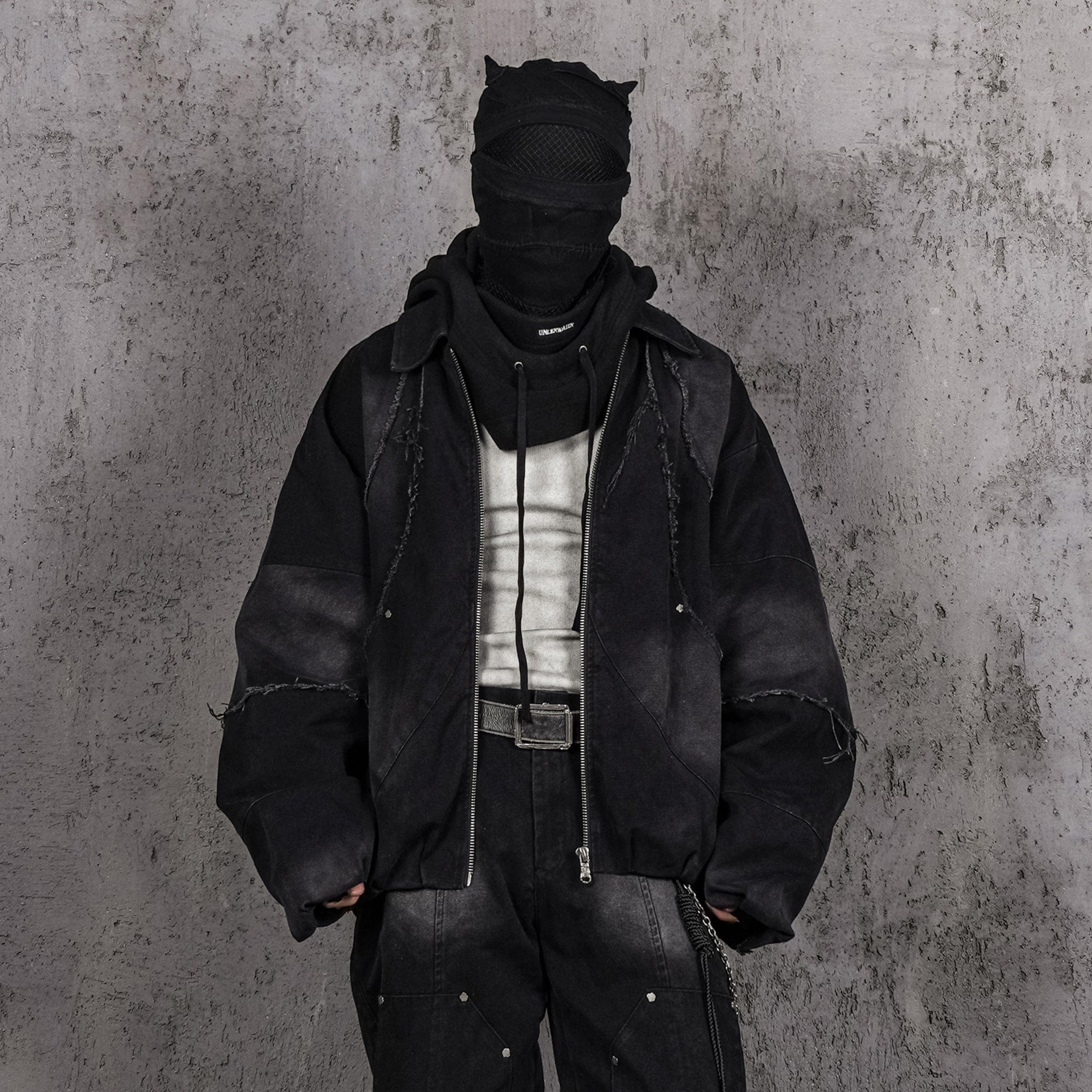 UNDERWATER Raw-Edge Spliced Rivet Jacket