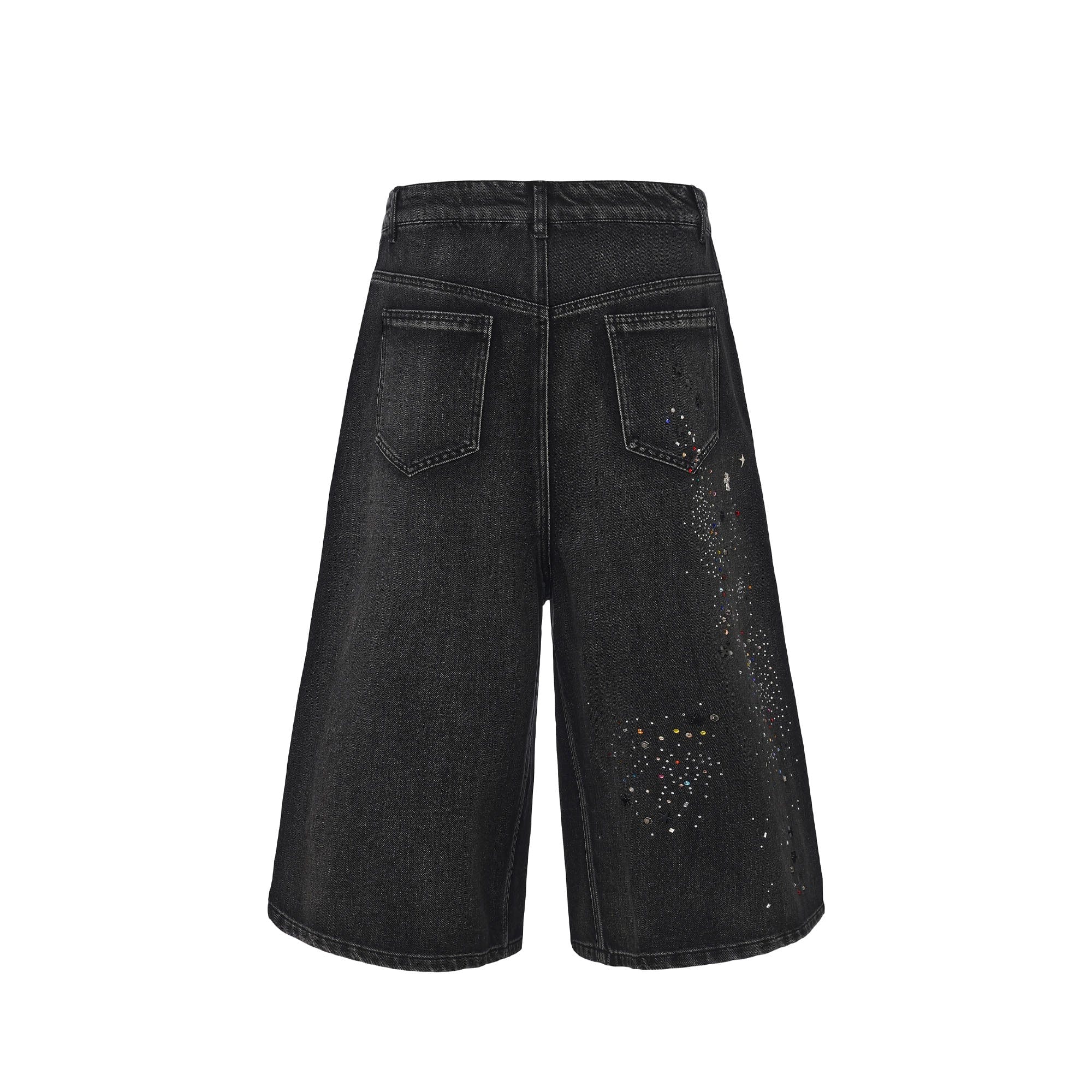 DND4DES Diamond Washed Spliced Oversized Shorts, premium urban and streetwear designers apparel on PROJECTISR.com, DND4DES