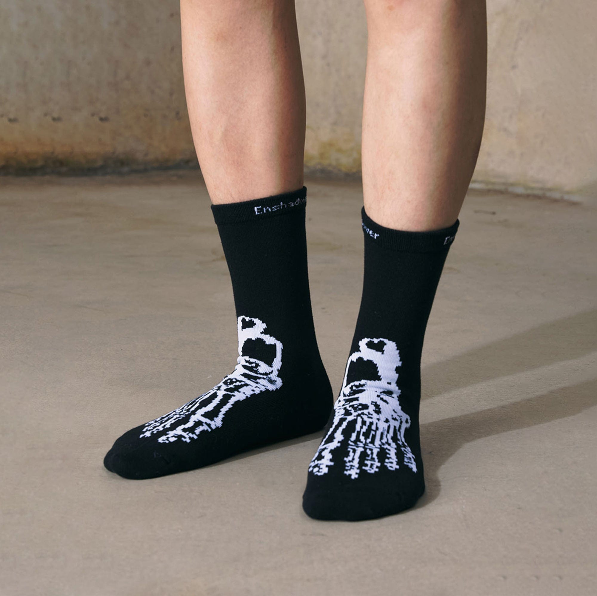 ENSHADOWER Skeleton Socks, premium urban and streetwear designers apparel on PROJECTISR.com, ENSHADOWER