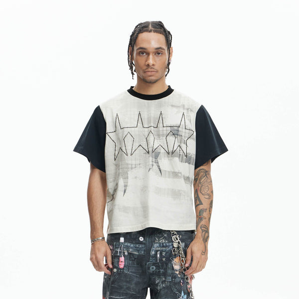 トップス DND4DES Diamond Star Contrast T-Shirt DND4DES Diamond Star Contrast T-Shirt