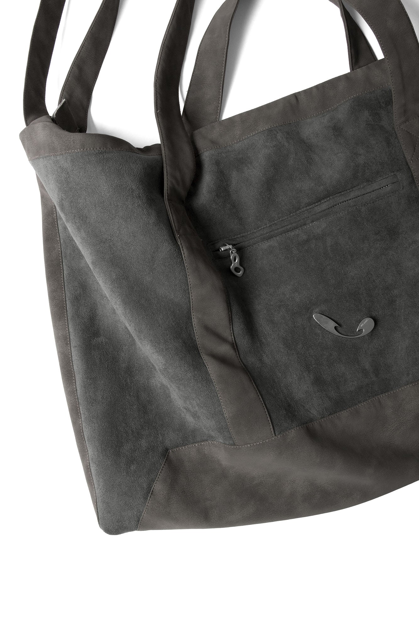 RELABEL Suede Panel Crossbody Bag