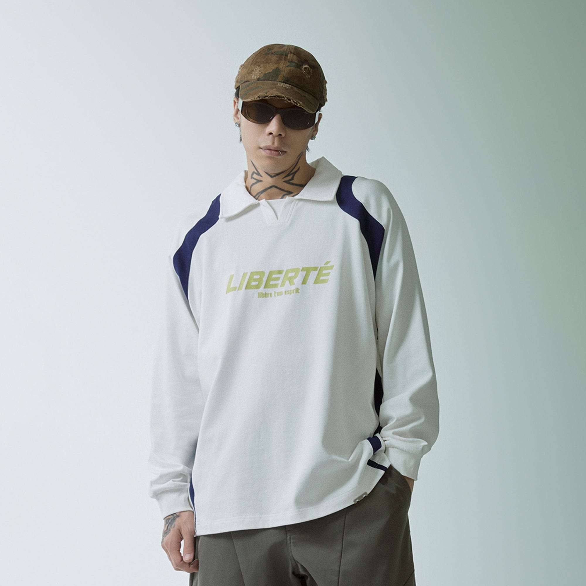 F2CE Retro Deconstructed Raglan Long-Sleeve Tee