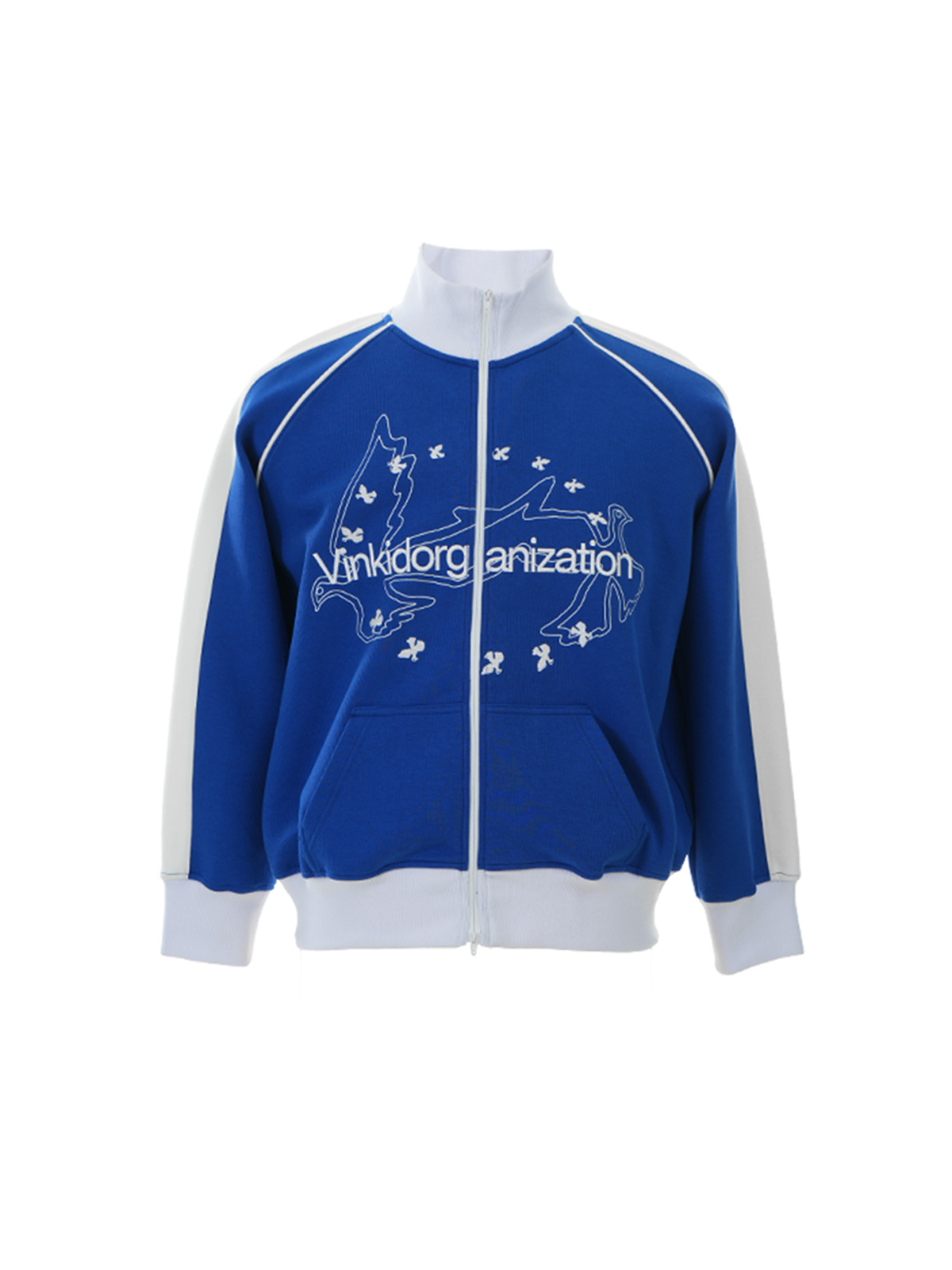 VINKID Spliced Embroidered Zip-Up Oversized Jacket, premium urban and streetwear designers apparel on PROJECTISR.com, VINKID