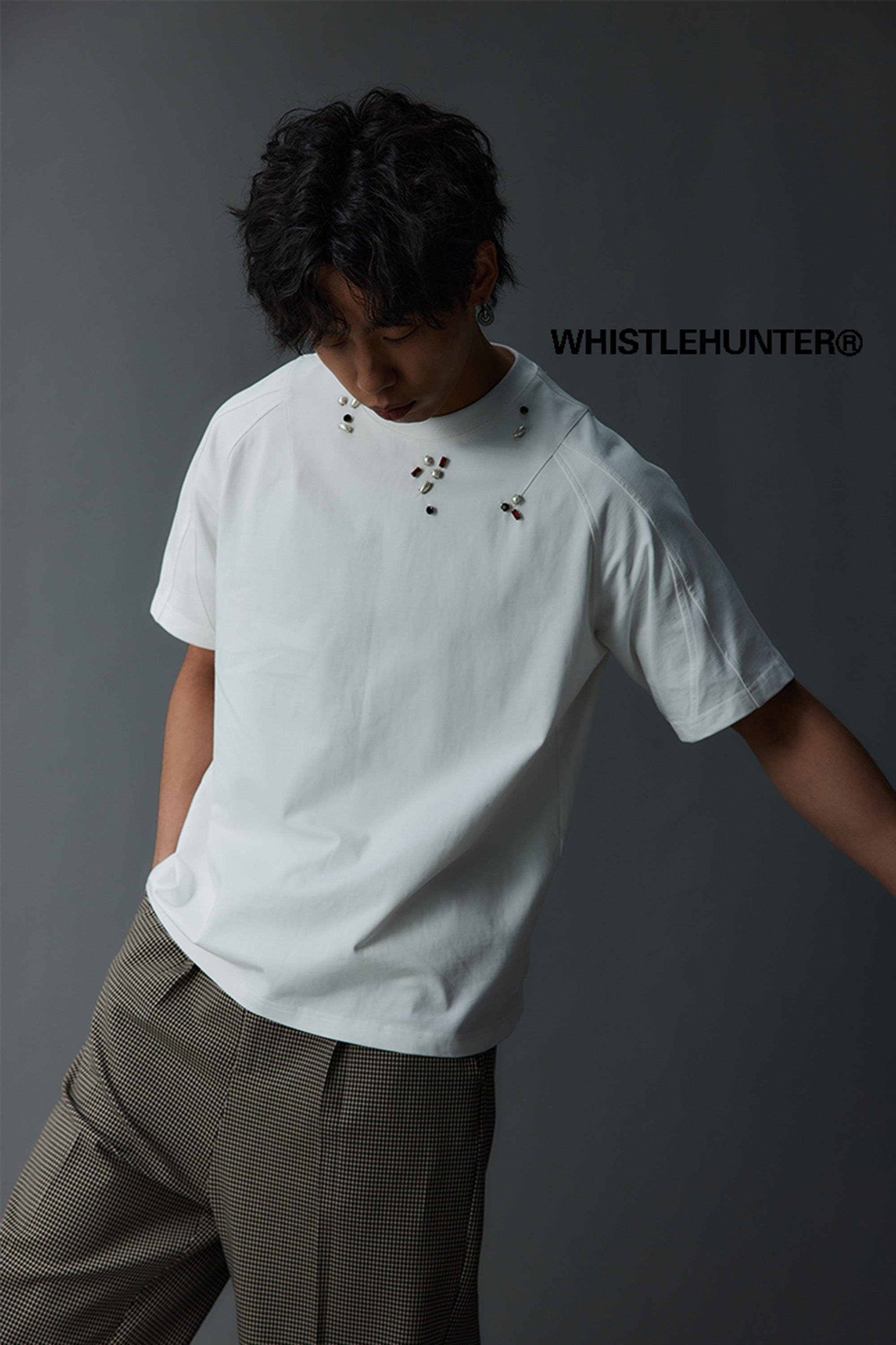 WHISTLEHUNTER Deconstructed Asymmetrical Gems T-Shirt