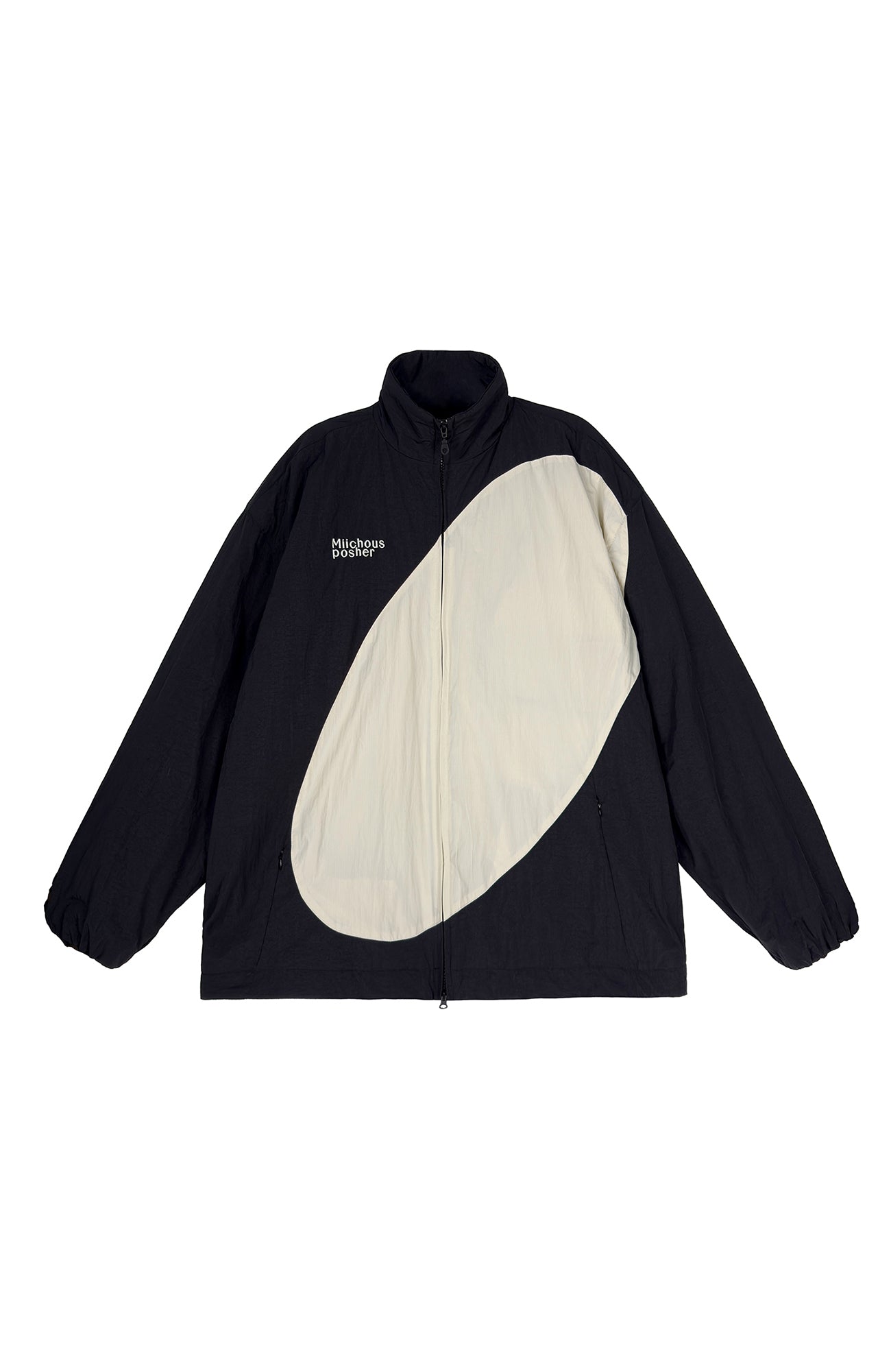 MIICHOUS Contrast Curved Paneled Padded Jacket