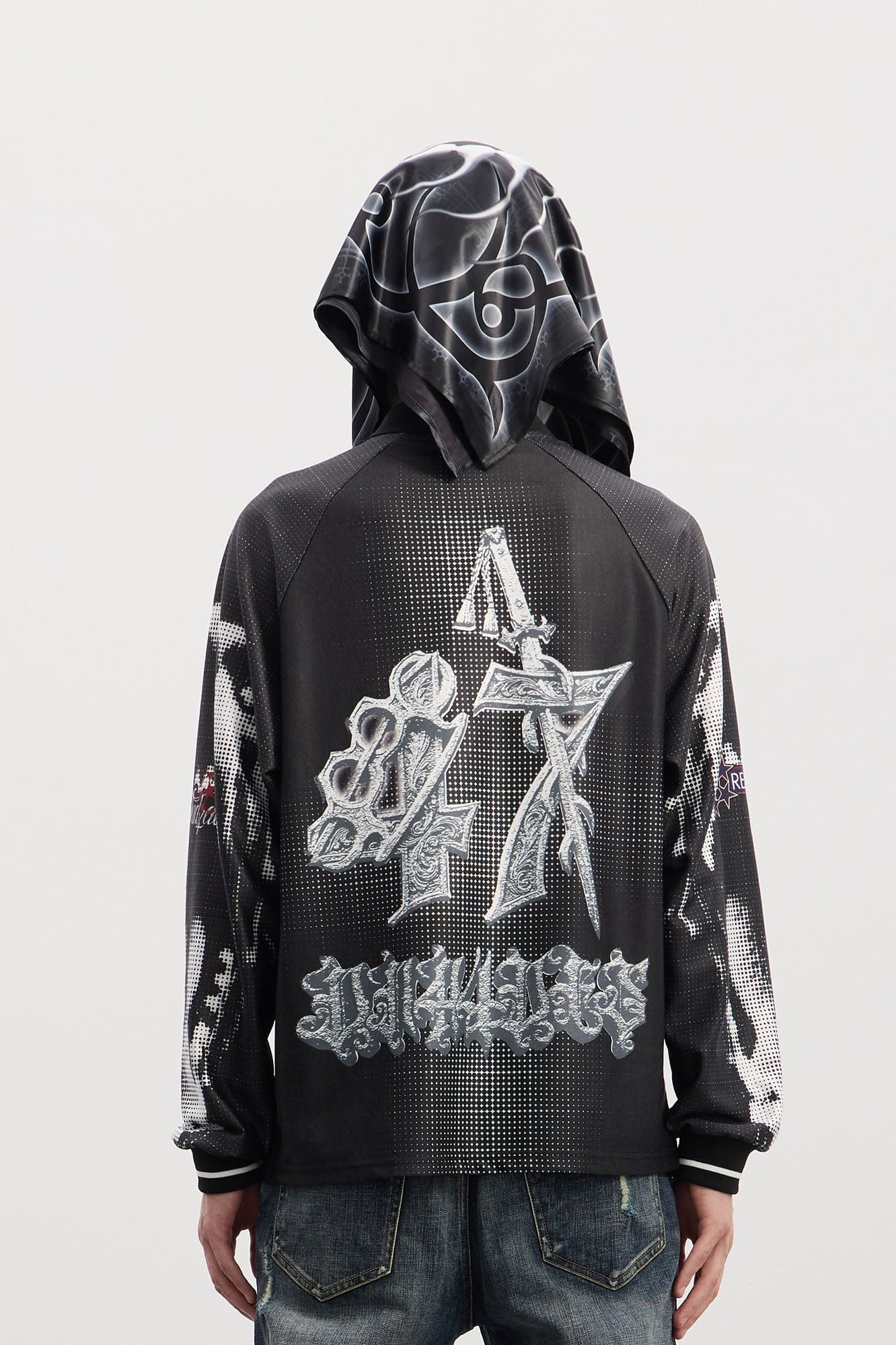 DND4DES Skull Thorn Bandana, premium urban and streetwear designers apparel on PROJECTISR.com, DND4DES