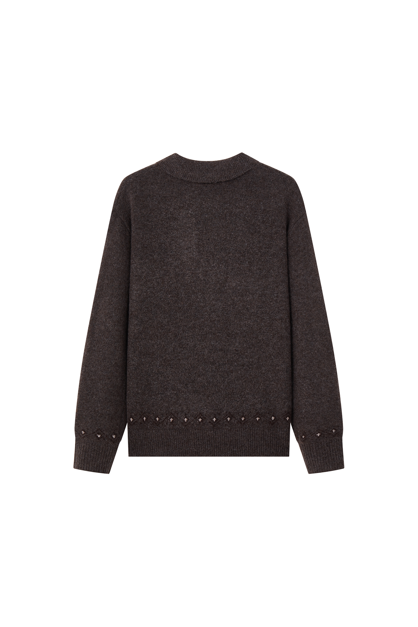 OPICLOTH Fair Isle Knit Polo Sweater, premium urban and streetwear designers apparel on PROJECTISR.com, OPICLOTH