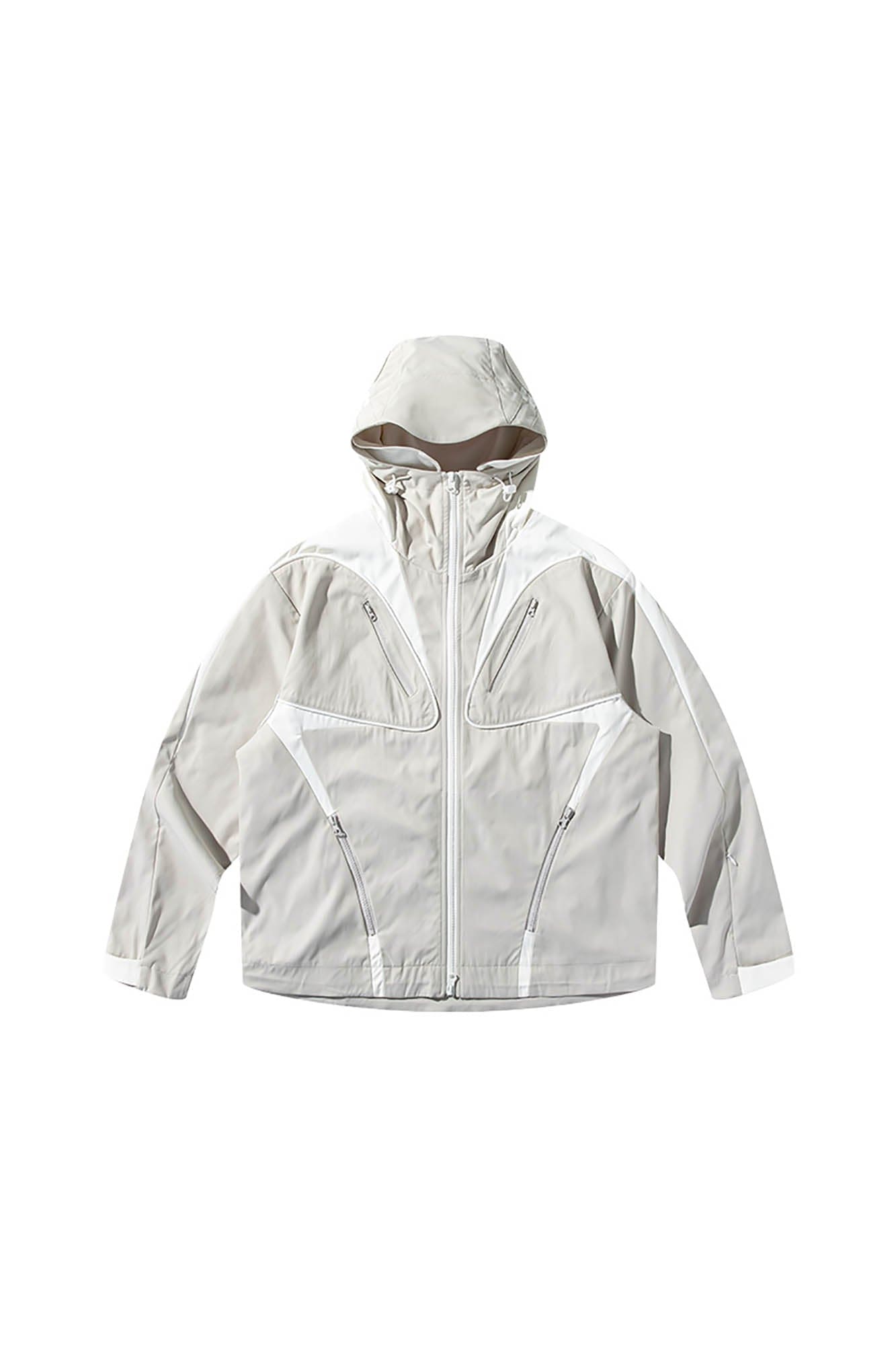 ENSHADOWER Spliced Multi-Pocket Waterproof Hooded Jacket