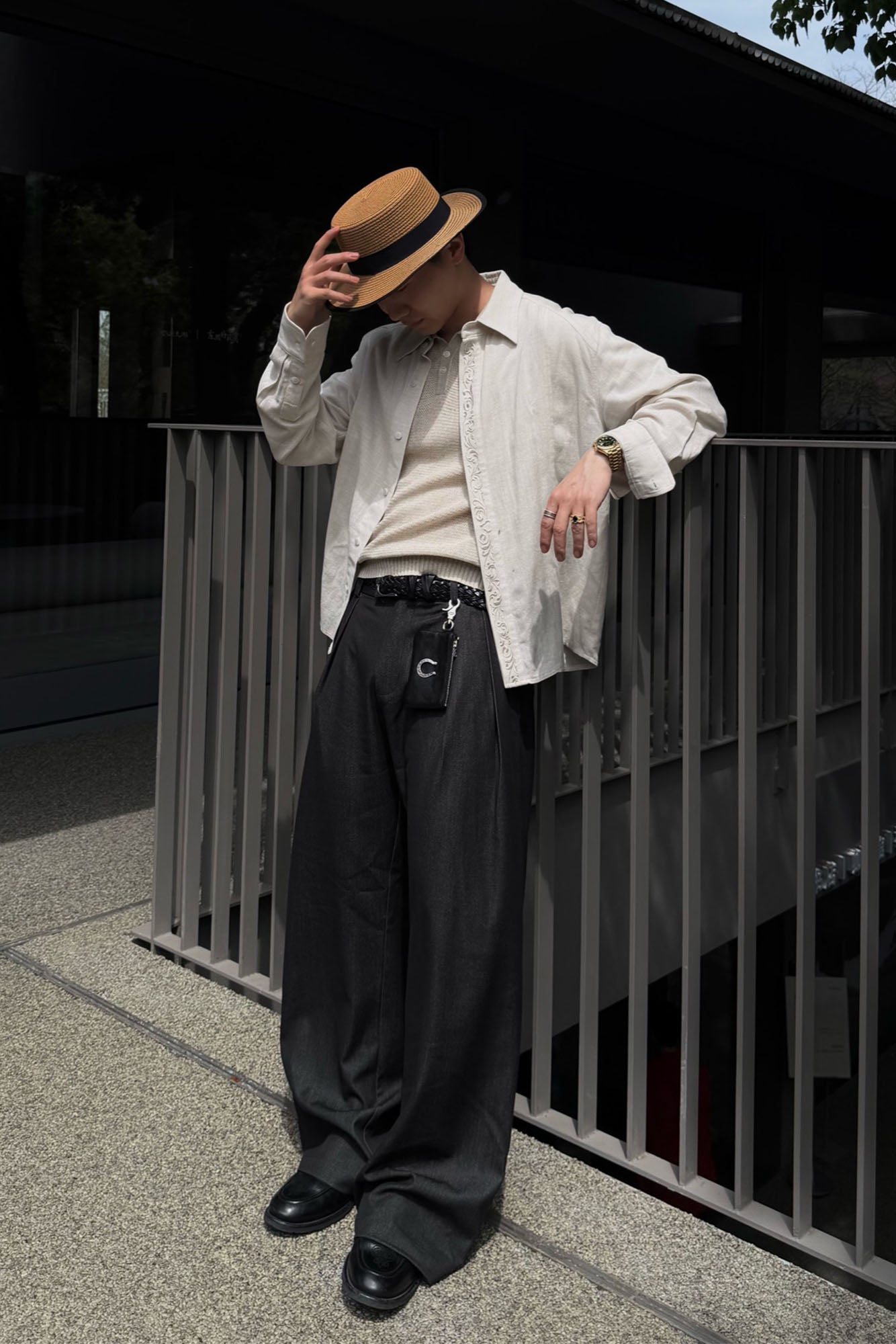 CATSSTAC Triple-Pleat Wool-Blend Wide-Leg Trousers, premium urban and streetwear designers apparel on PROJECTISR.com, CATSSTAC