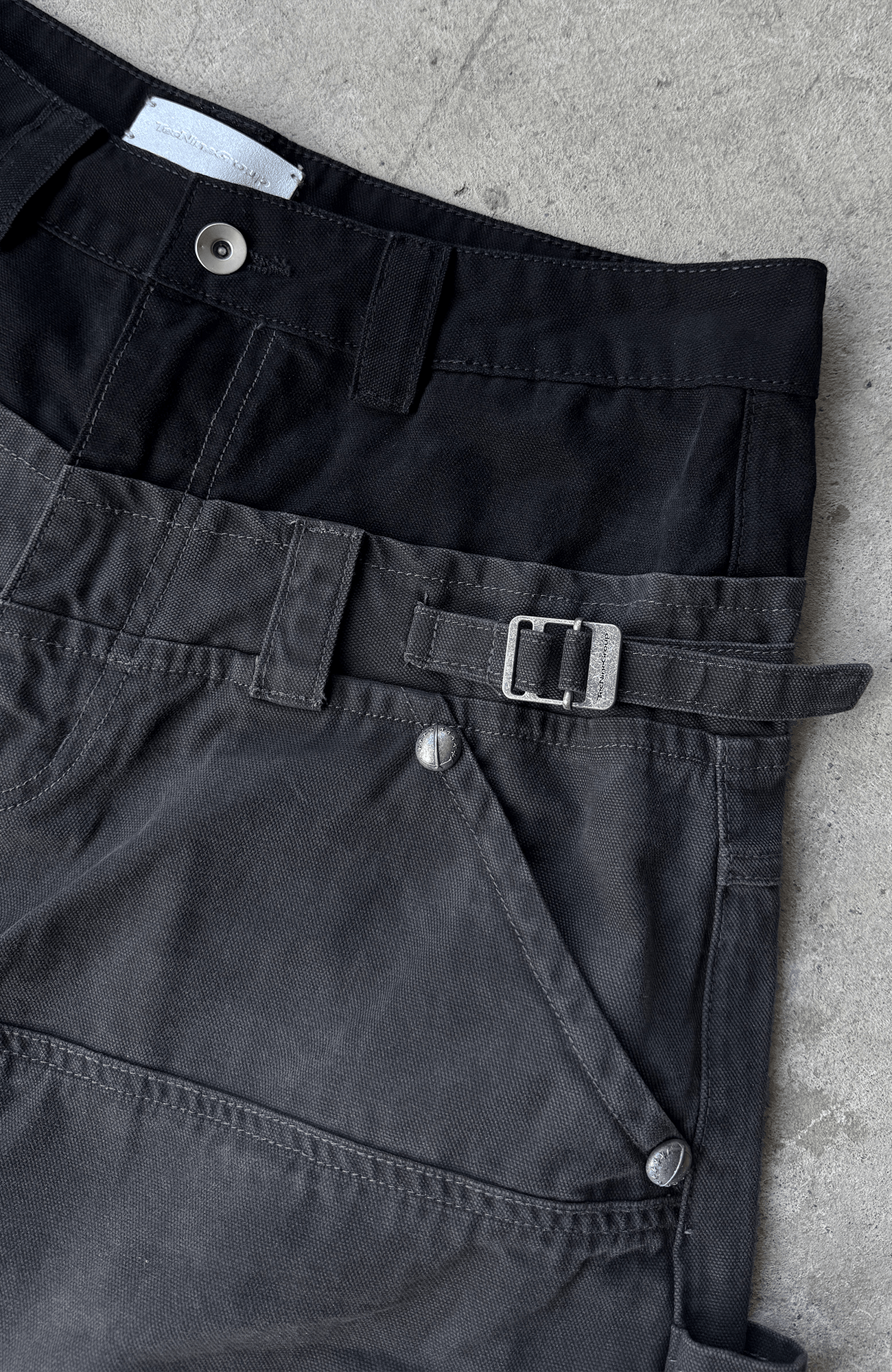 TECNINEGROUP Detachable Reflective Firefighter Cargo Pants Gray