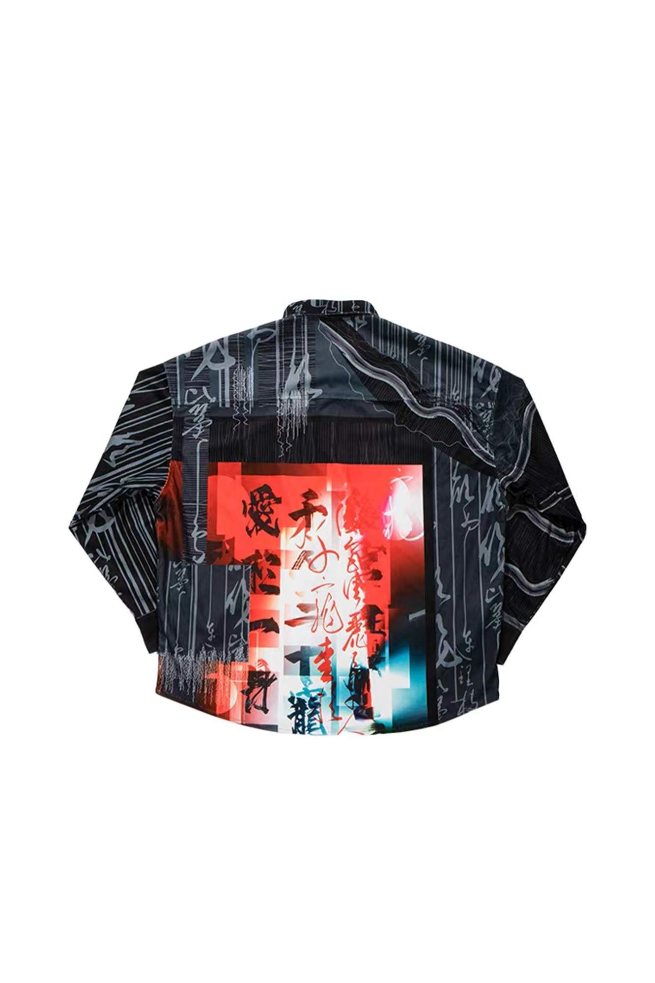 PMW Tang Calligraphy Graphic Oversized Shirt, premium urban and streetwear designers apparel on PROJECTISR.com, PMW