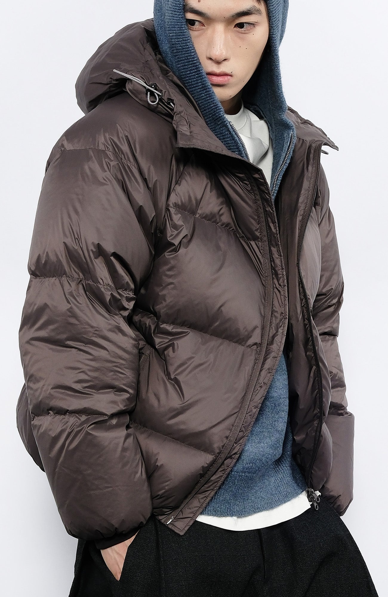 7440 37 1 Drawstring Hooded Thickened Down Puffer, premium urban and streetwear designers apparel on PROJECTISR.com, 7440 37 1