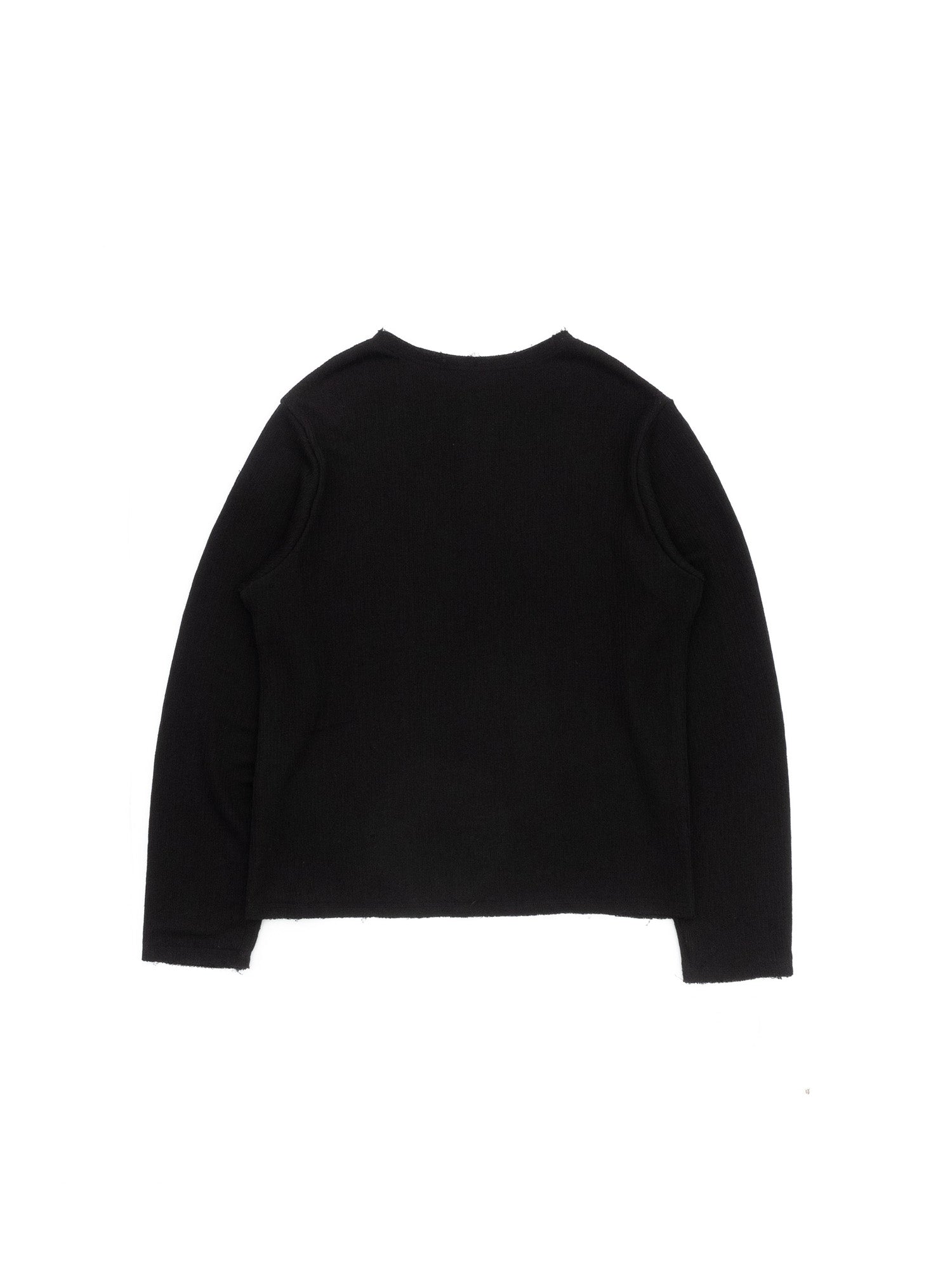 IN EXISTENCE Raw Hem Henley Long-Sleeve Tee