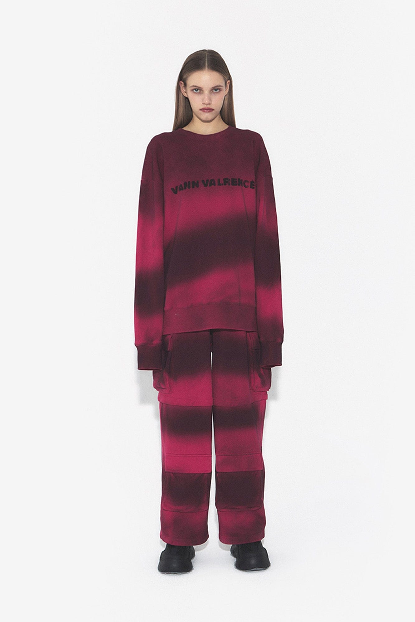 VANN VALRENCE Ombre Stripe Crewneck Sweatshirt, premium urban and streetwear designers apparel on PROJECTISR.com, VANN VALRENCE